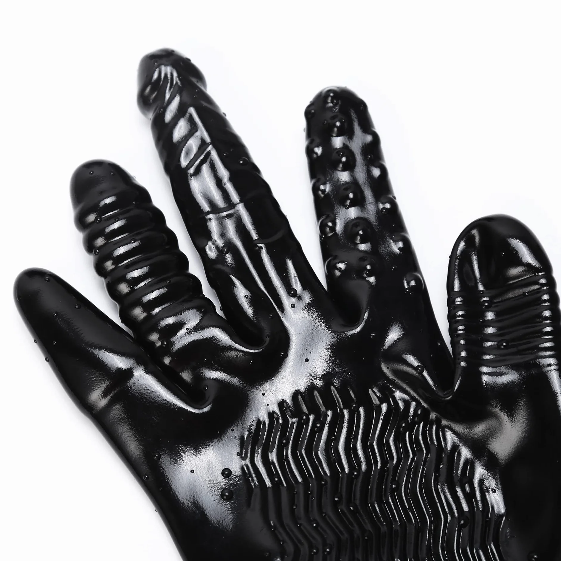 Guanti da Massaggio Sessuale, Guanti Morbidi in Lattice, Guanti Vibranti Del Dispositivo Stimolazione, Accessori Per Il Corpo Alla Prostata Flirting