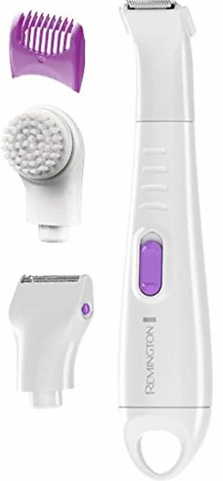 Remington Epilatore Kit bikini liscio e setoso Nano Silver Ipoallergenico Impermeabile Mini lamina Pettine 2-6 mm