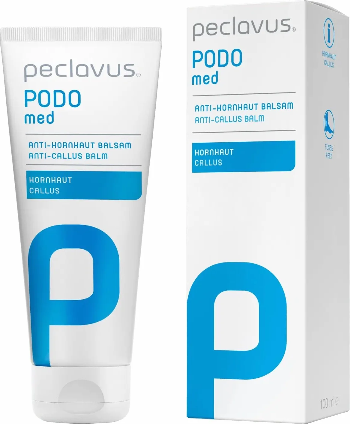 peclavus PODOmed Balsamo anti-calli cura intensiva piedi acido salicilico olio mandorle jojoba