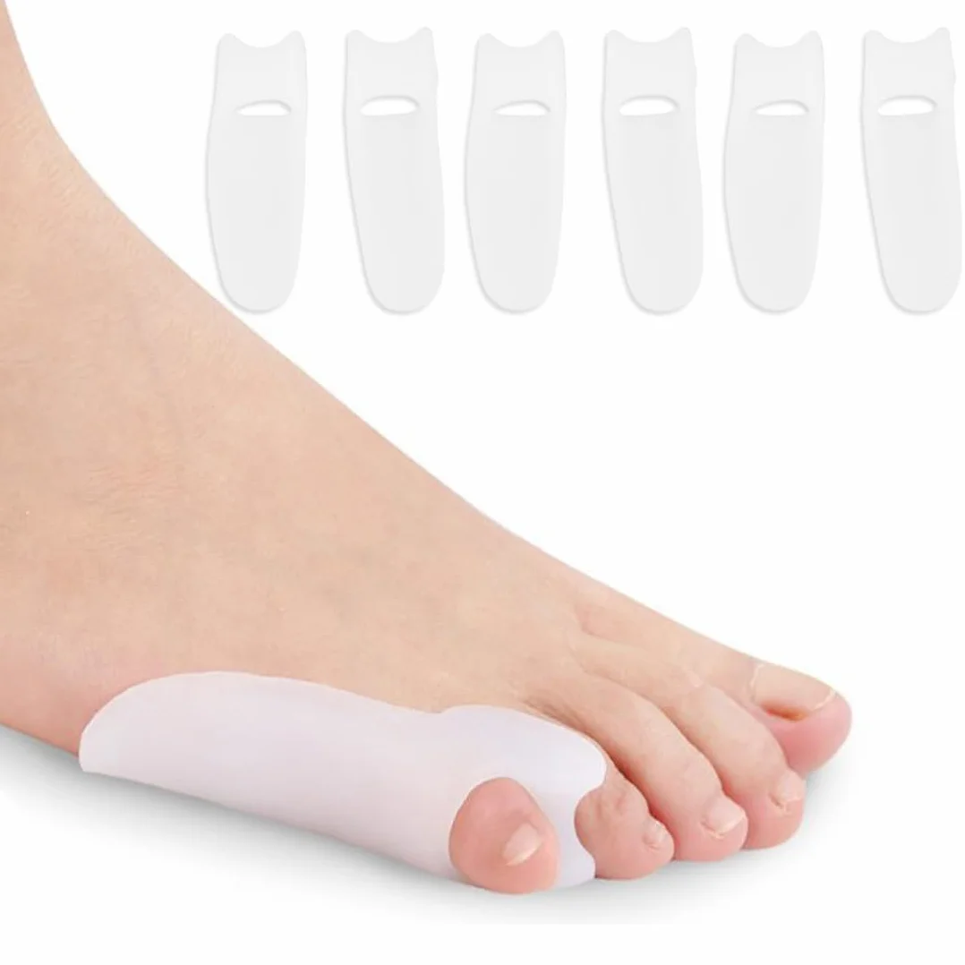 Alluce Valgo Correttore, Protezione Piccolo Dita, Separatore Dita Piede in Silicone per Camminare, Correre e Danza