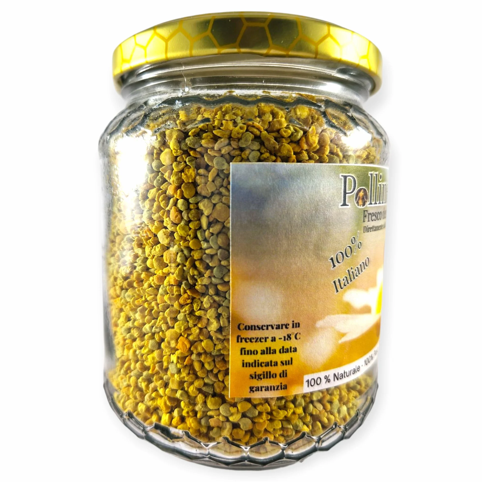 Polline d'Api Italiano Calabrese 200g Puro Senza Additivi Ricco di Proteine Minerali