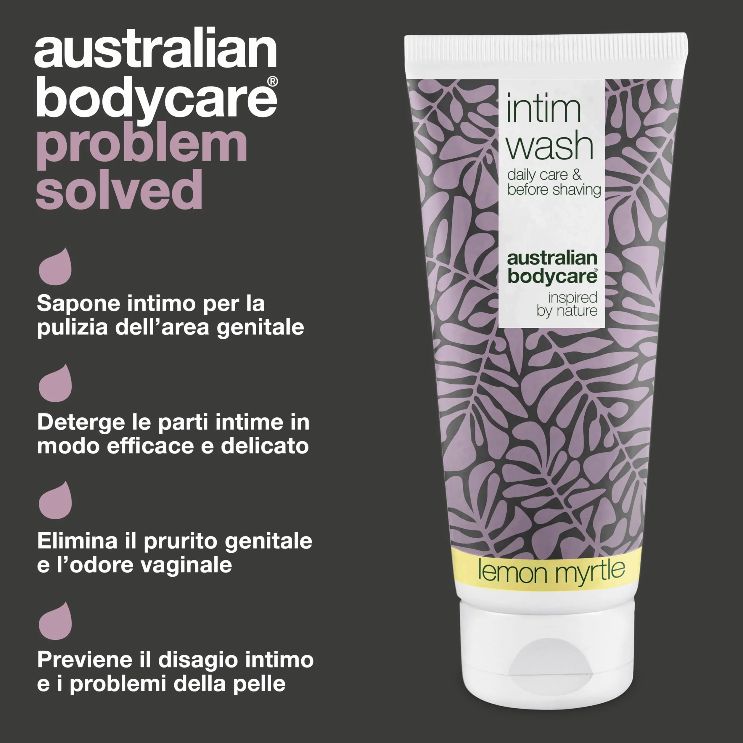 Australian Bodycare Intim Wash 200 ml Detergente intimo Tea Tree Oil naturale vegano pH bilanciato