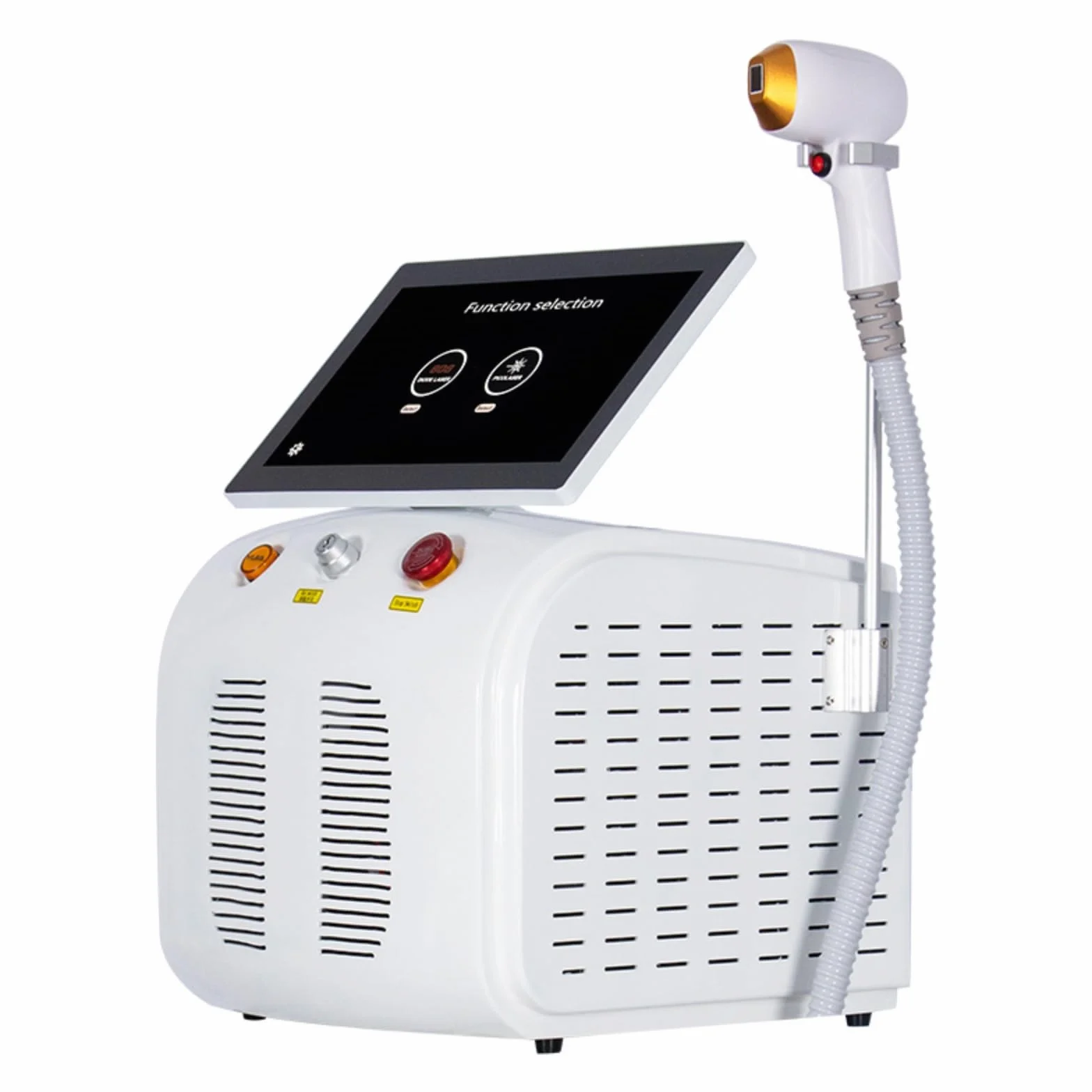 2 in 1 808nm professional diodo laser depilatore punto di congelamento depilazione + picosecondi laser rimozione del tatuaggio, Adatto per centri benessere, Bianco