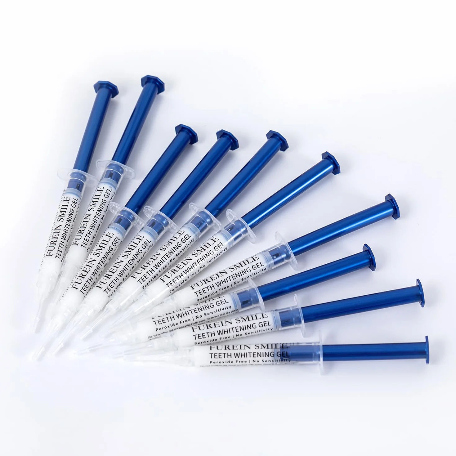 Gel sbiancante denti 3 ml 10 siringhe kit 4-9 tonalità bianche