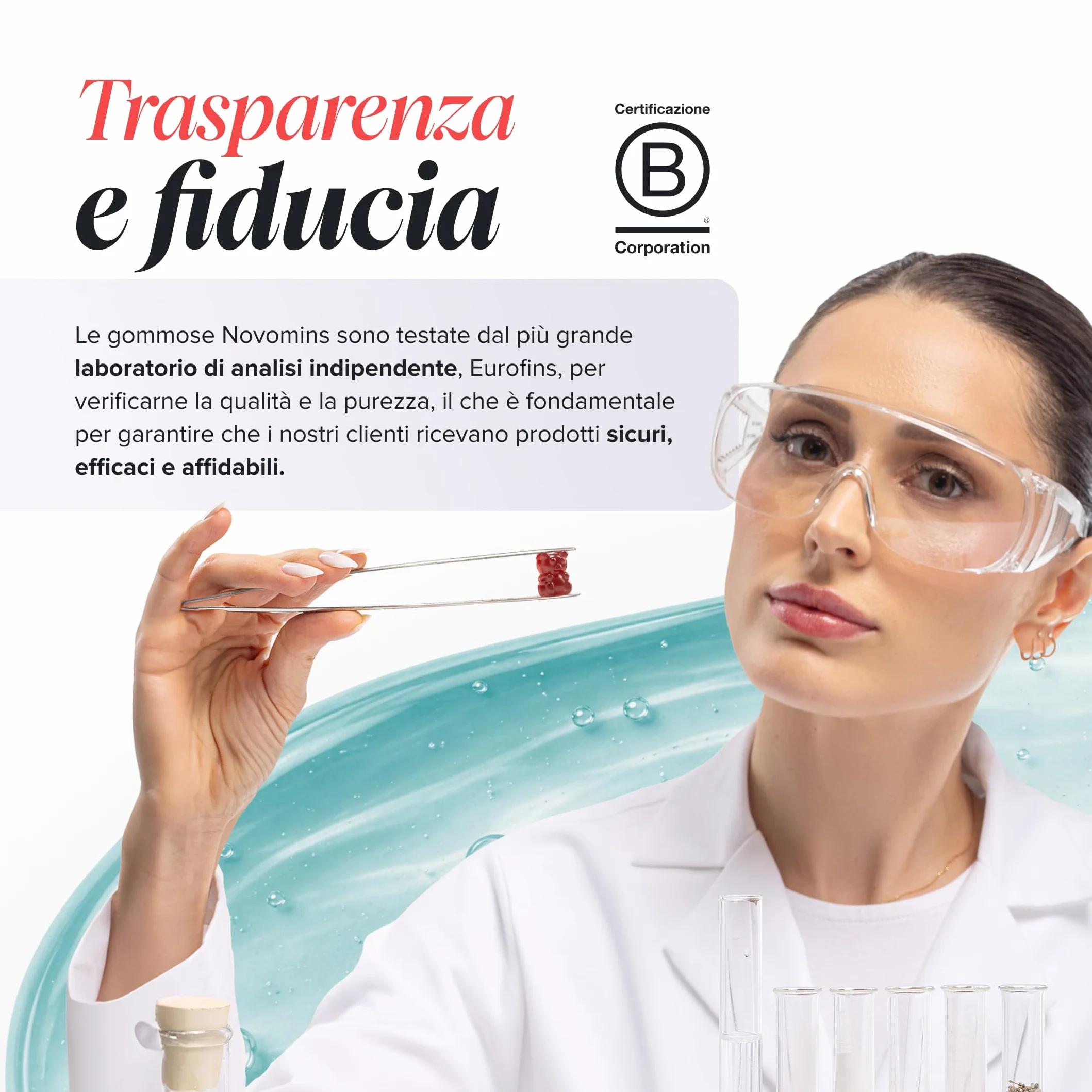 Ferro Bambini Gommose – Ferro + Vitamina C per l'Assorbimento – Energia, Globuli Rossi e Difese – Vegano, Senza Glutine – 30 Gommose Gusto Fragola – Novomins
