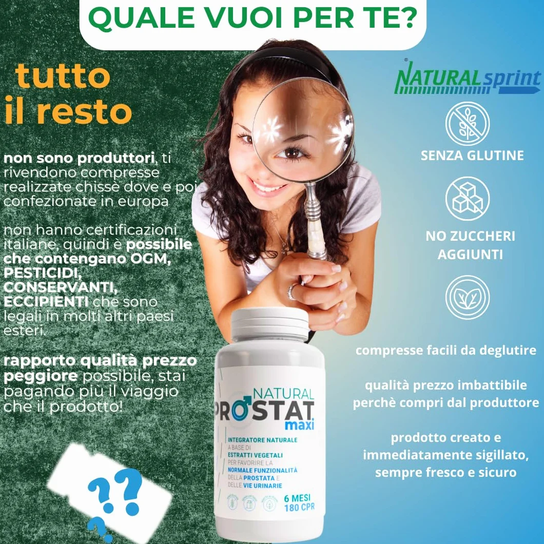 PROSTAT SERENOA REPENS 180 cpr Integratore Prostata con Serenoa e Licopene 400MG 6 Mesi