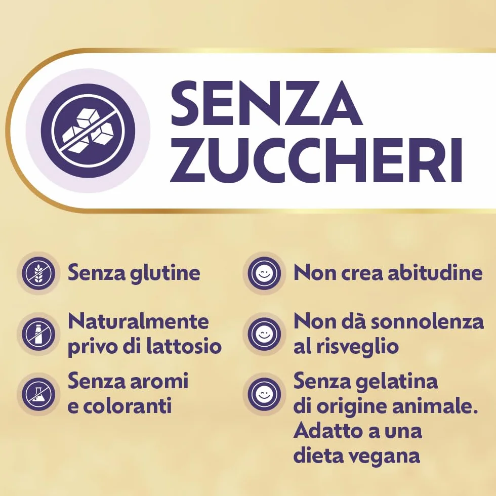 Laila DormiBene Integratore alimentare per il sonno Herbal 5 Complex Melatonina 60 pastiglie gommose