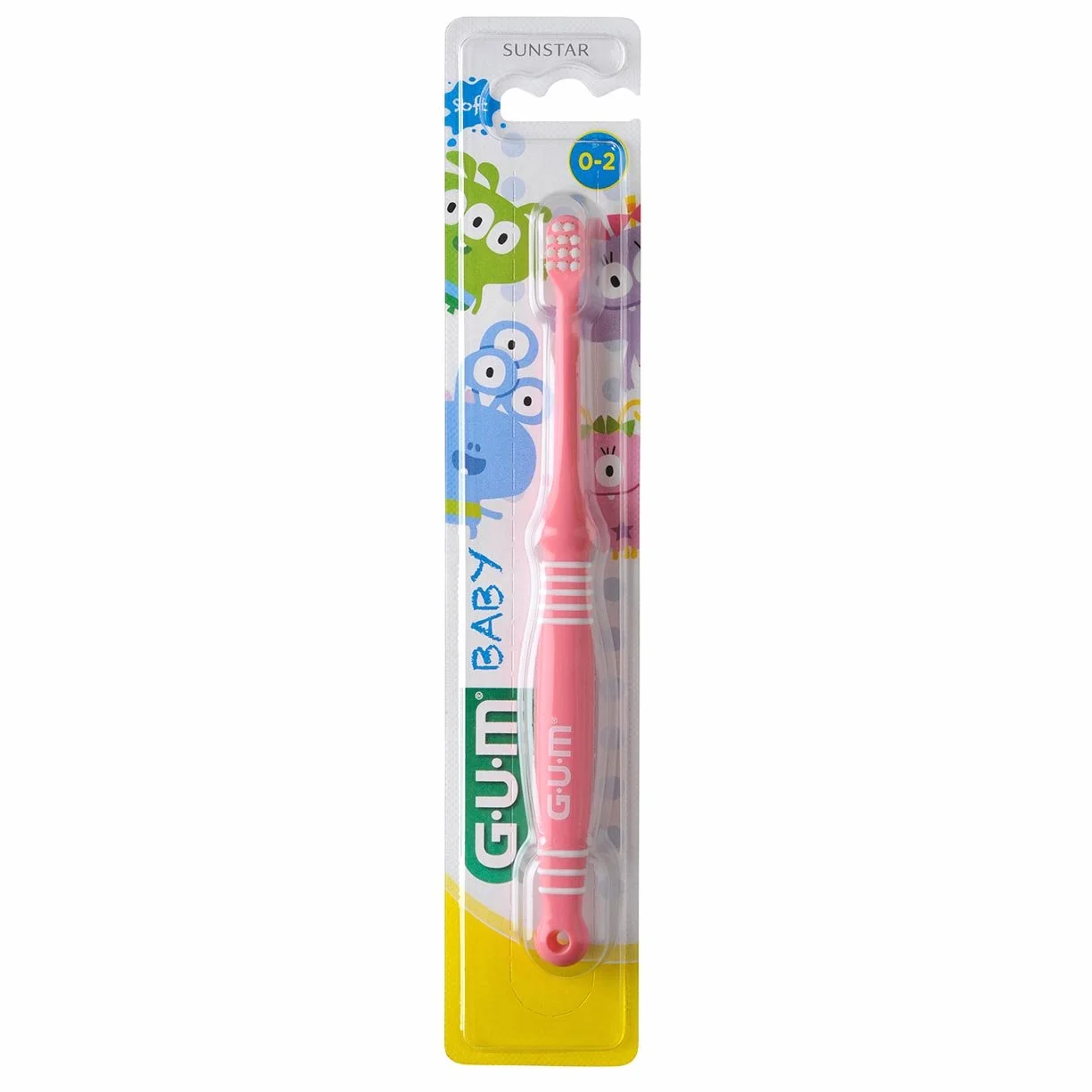 GUM Baby Spazzolino da denti 0 a 2 anni, colore casuale
