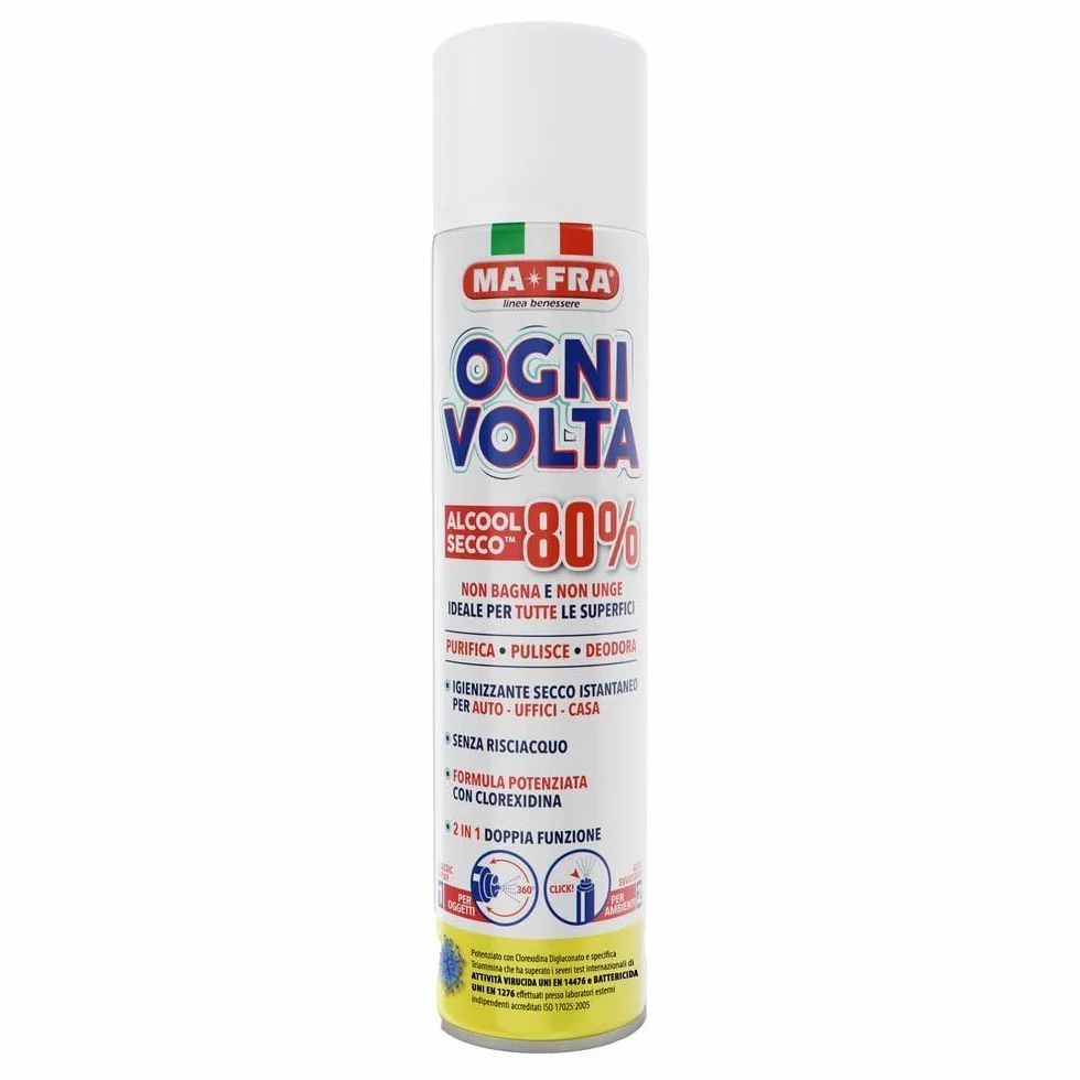 MAFRA Ogni Volta Spray Igienizzante a Secco Istantaneo Alcool 80% 300ml