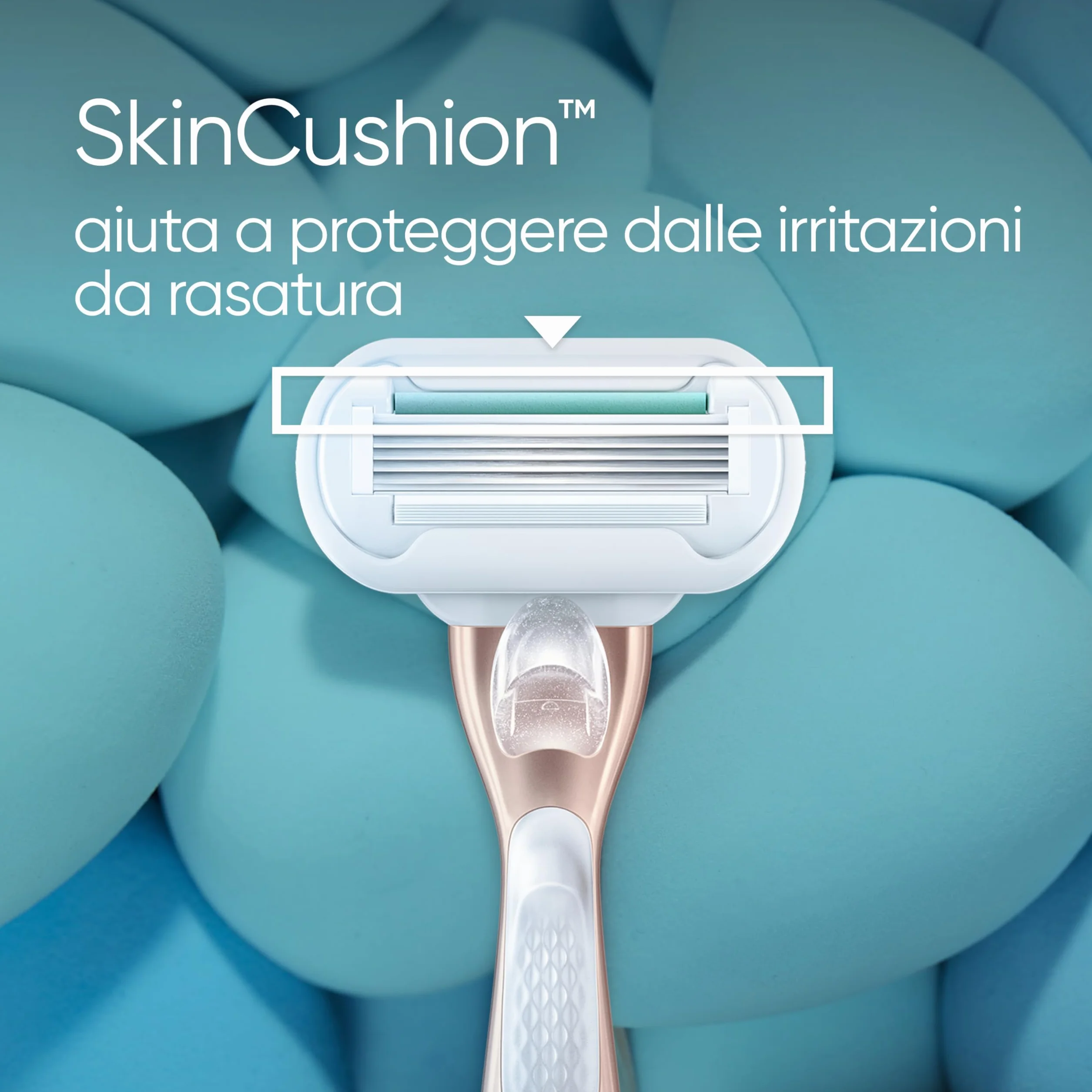 Gillette Venus Deluxe Rasoio Donna Smooth Sensitive, 10 Lamette Ricambio, Rasatura Fluida Profonda Duratura