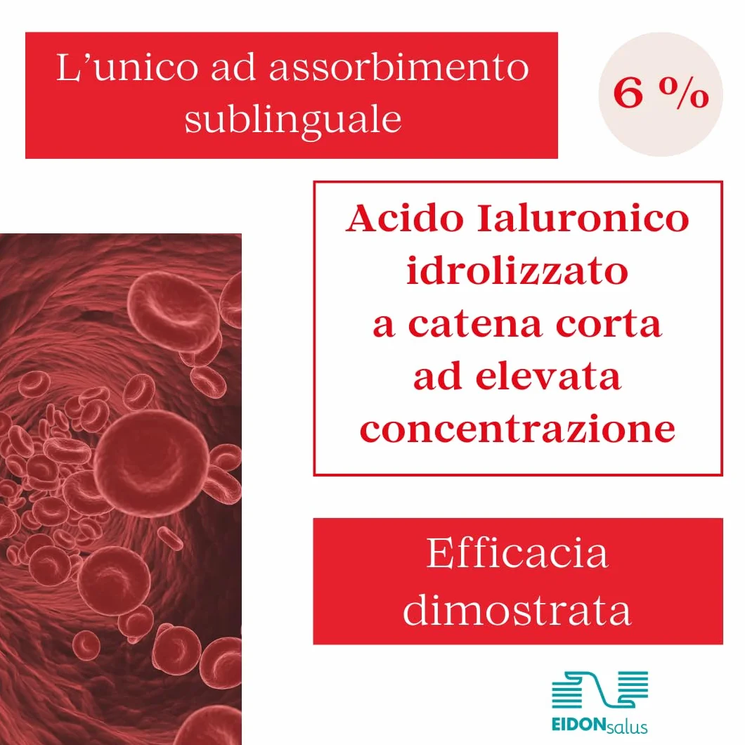 Acido Ialuronico Sublinguale con Vitamina D3 Integratore Liquido 50 ml Articolazioni Mobilità