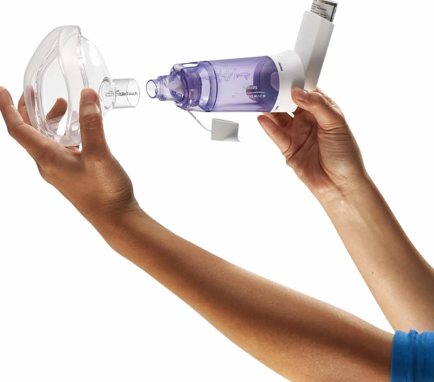 Philips OptiChamber Diamond Erogatore valvola antistatica maschera pediatrica media