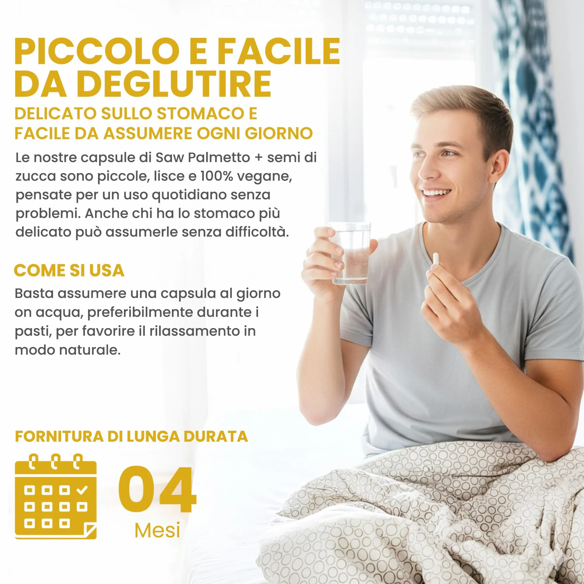 Saw Palmetto e Semi di Zucca 500mg Estratto 4:1 10:1 120 Veg Capsule 4 Mesi GMP Testato da Laboratorio Indipendente