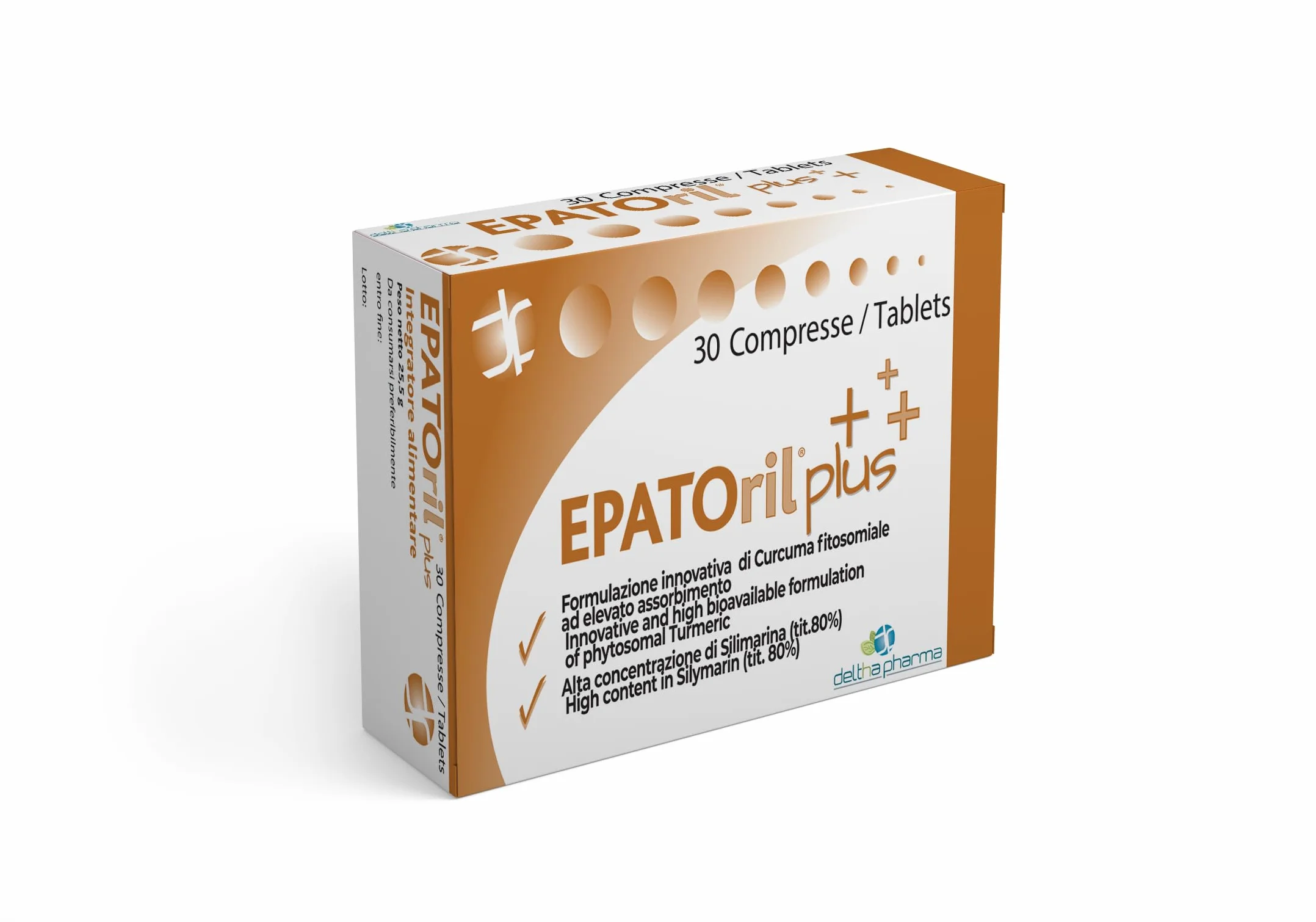 Deltha Pharma Epatoril Plus Integratore per il Fegato 30 Compresse