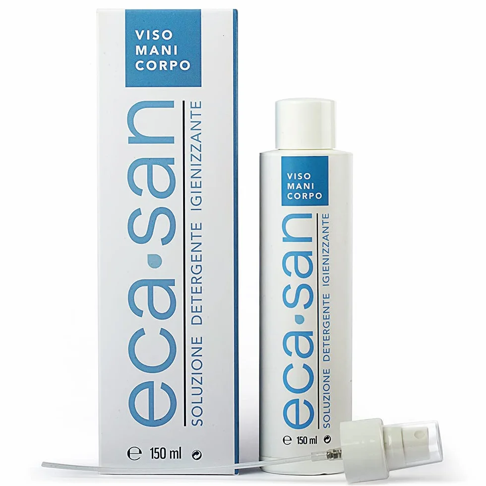 ECASAN Igienizzante Spray Mani Viso e Corpo 100% Naturale Acido Ipocloroso 150 ml