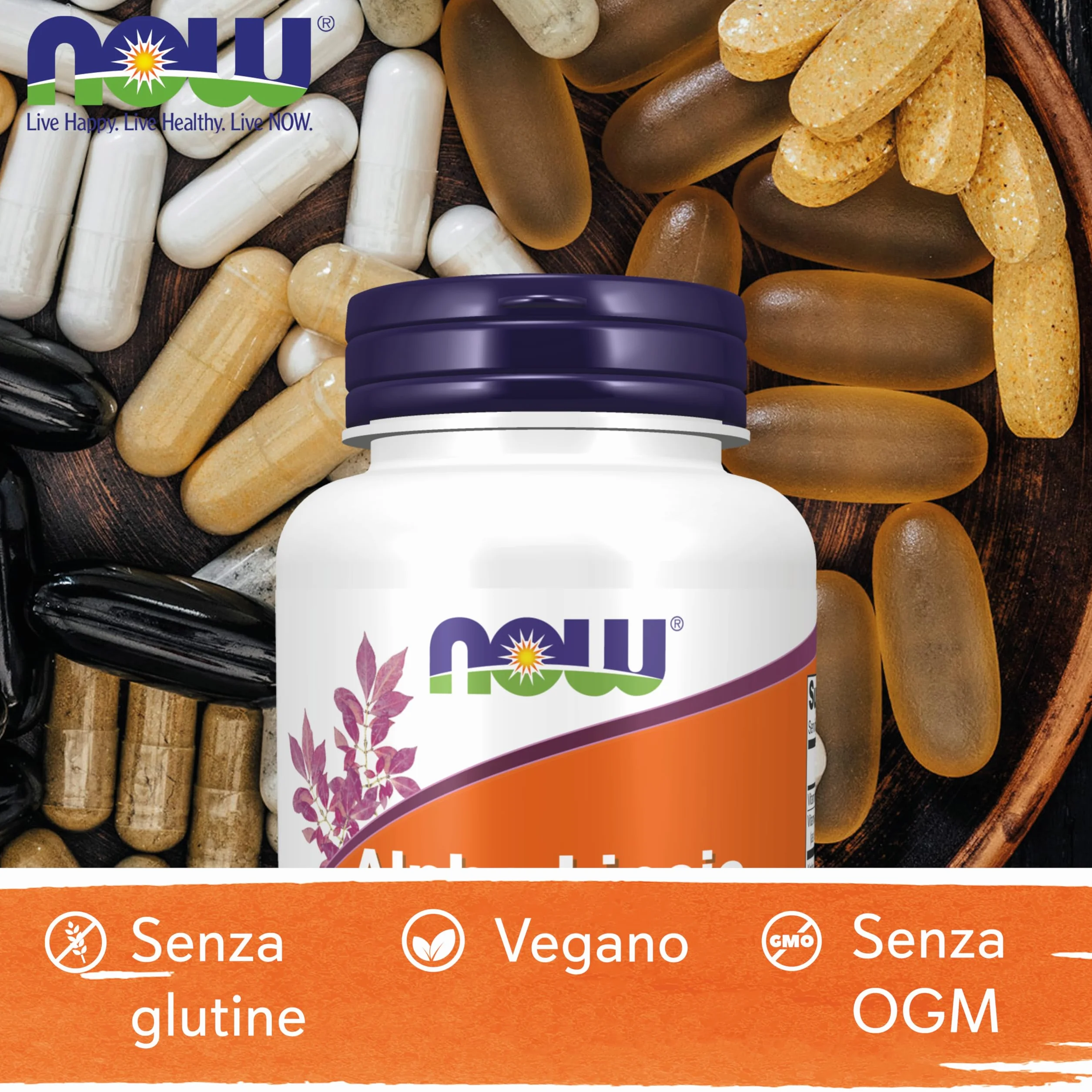Now Foods Alpha-Lipoic Acid 100mg 120 Capsule Vegane