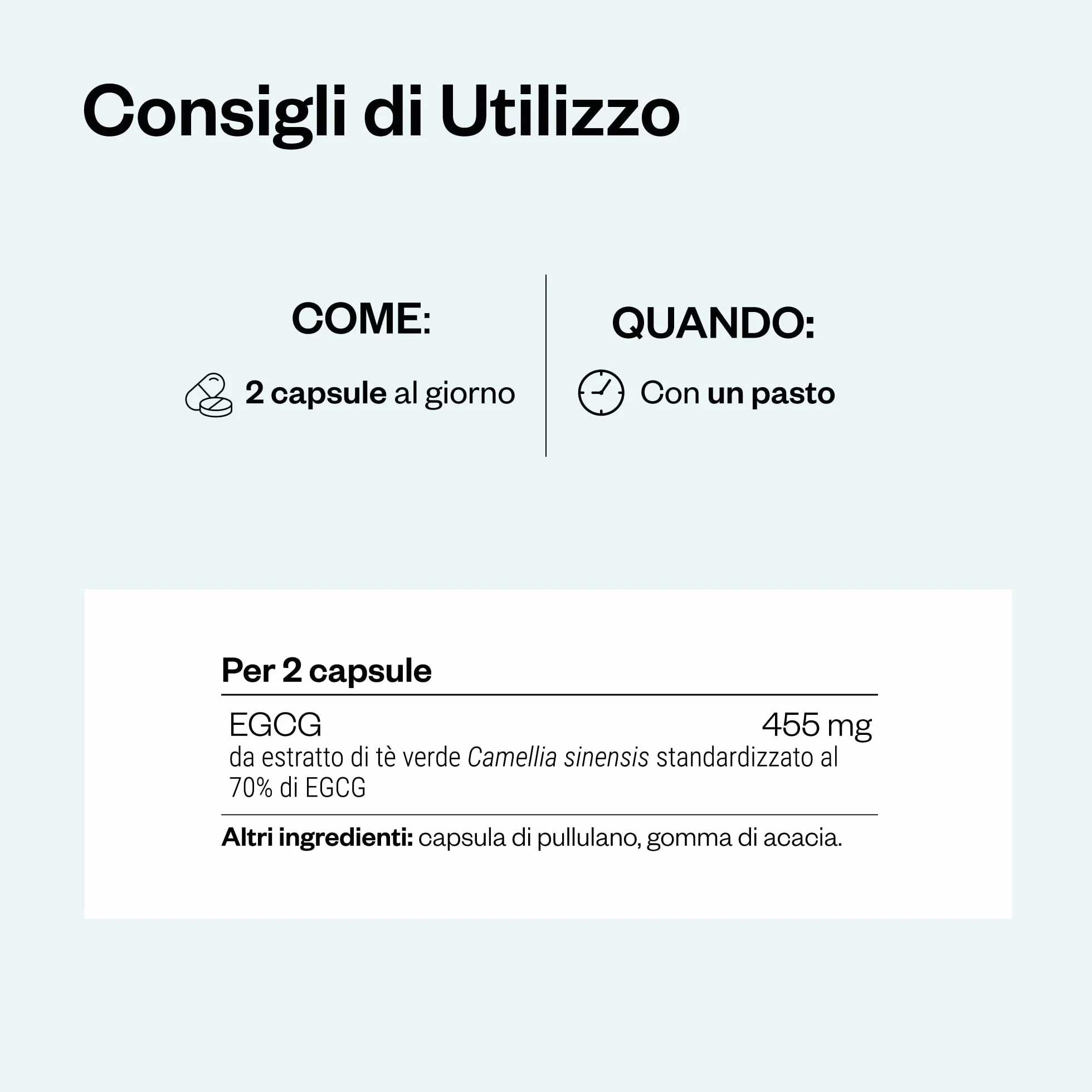 EGCG - Aiuta la digestione - Estratto di tè verde standardizzato al 70% EGCg - Vegano - Senza glutine - Supersmart