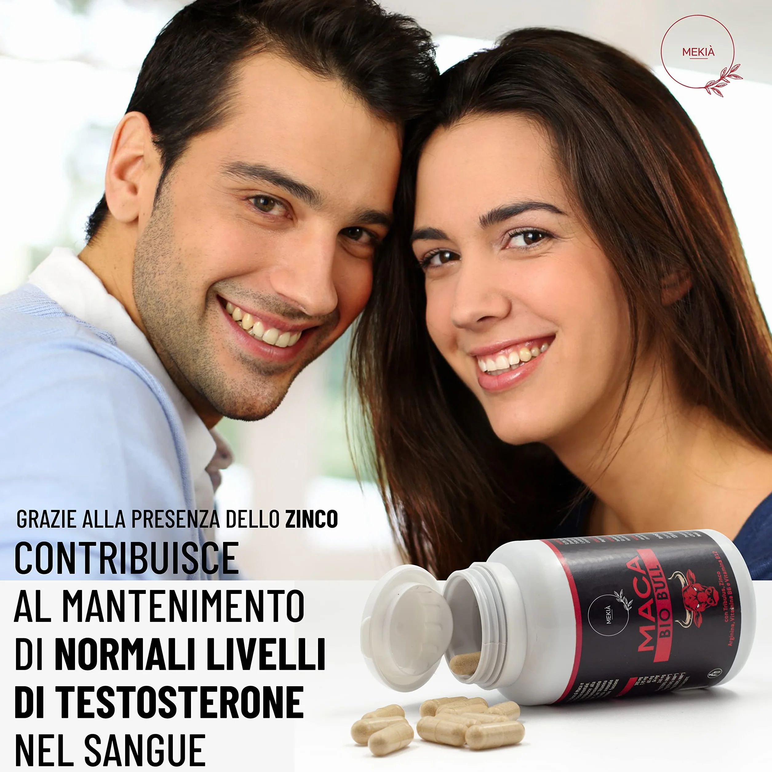 Tribulus Terrestris e Maca Peruviana nera con L Arginina. Integratore uomo alte prestazioni + Vitamine B + Zinco, boost testosterone .Incremento Massa Muscolare Potente Energizzante Uomo