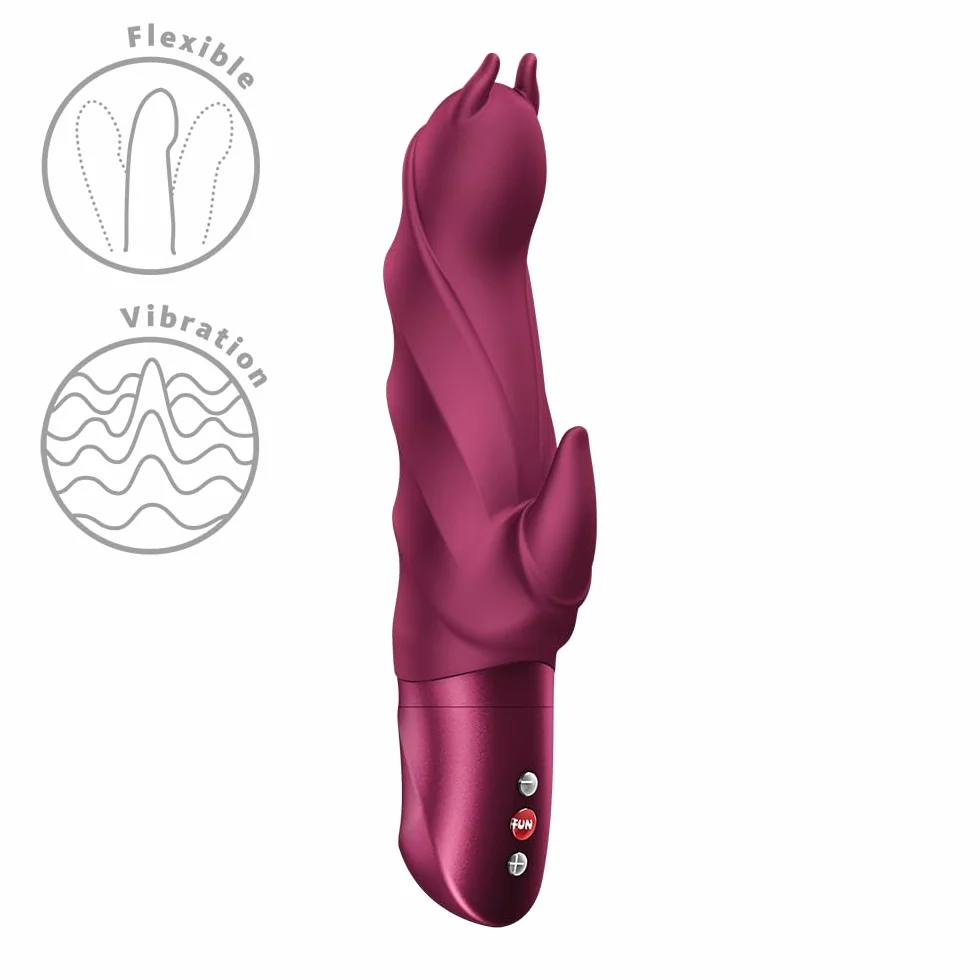 Fun Factory Darling Devil | vibratore rabbit per donne | stimolazione mirata di punto g e clitoride | 10 programmi di vibrazione | impermeabile IPX7 | silicone