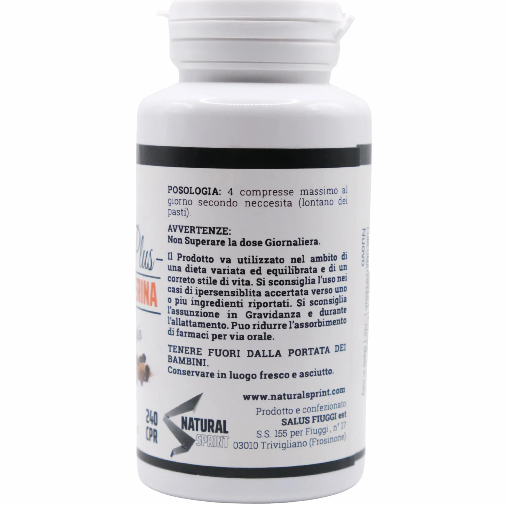 Curcuma + Piperina Platinum Plus 240 Compresse Naturali Made in Italy