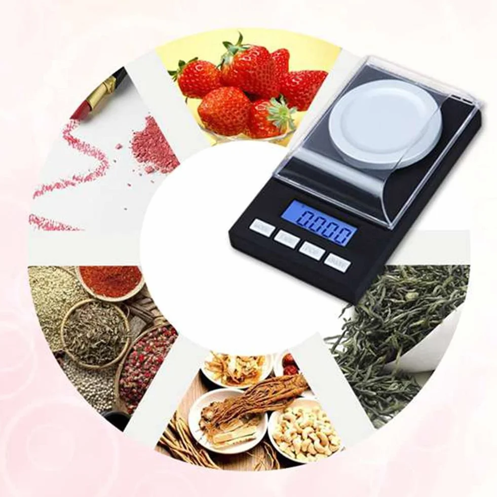 Bilancia elettronica di precisione 50G/0.001G digitale tascabile display LCD