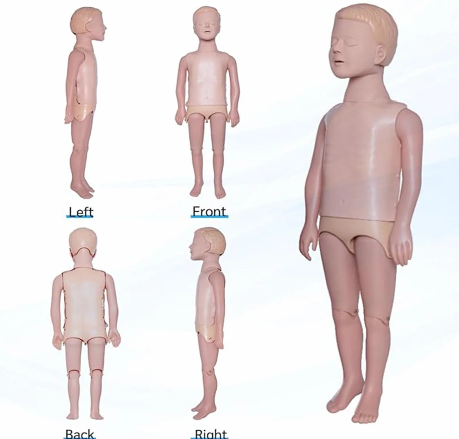 Manichino RCP per bambini, simulatore primo soccorso ostruzione vie aeree