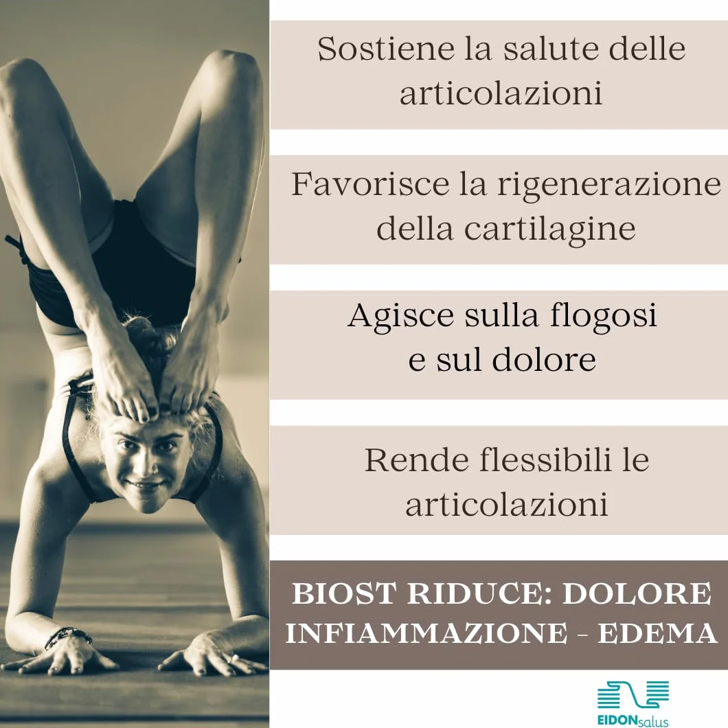 BIOST Integratore di Glucosamina a Rapido Assorbimento - Articolazioni Fluide e Libere - Cura Infiammazioni e Traumi - Rigenerazione Cartilaginea - Anti-Edema - 20 Bustine da 5 Grammi