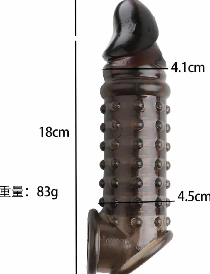 Manicotto Per Pene Realistica Maschili Xxl Indossabile Preservativo in Silicone Pene Finto Per Uomini Fallo Prolunga Pene Guaina E Prolunga Per Pene Xxl