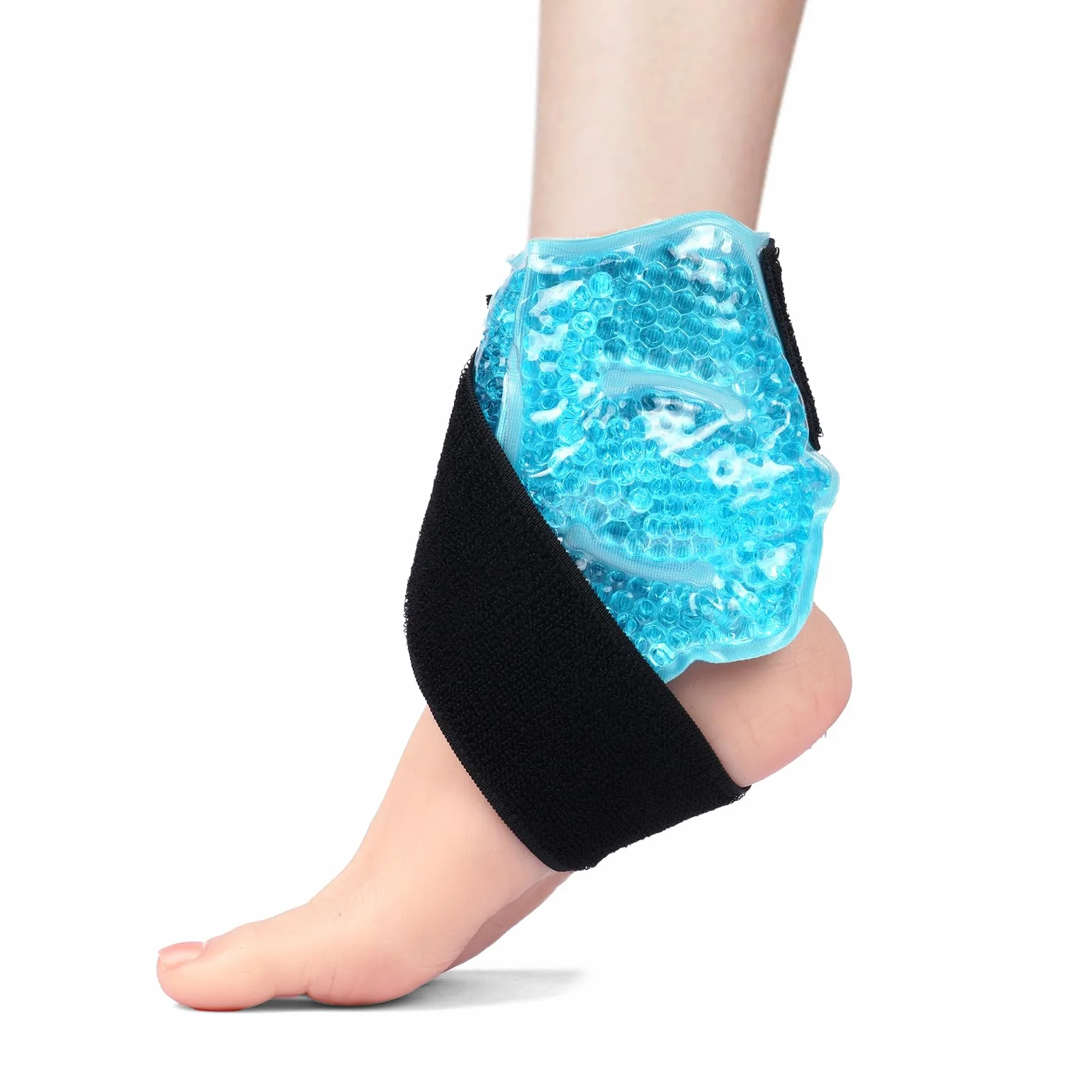 AOOWU Tasca per Ghiaccio Alla Caviglia，Riutilizzabile Gel Terapia Calda e Fredda, Morbido Borsa del Ghiaccio per Alleviare Il Dolore, Lesioni Ai Piedi, Gonfiore Alla Caviglia