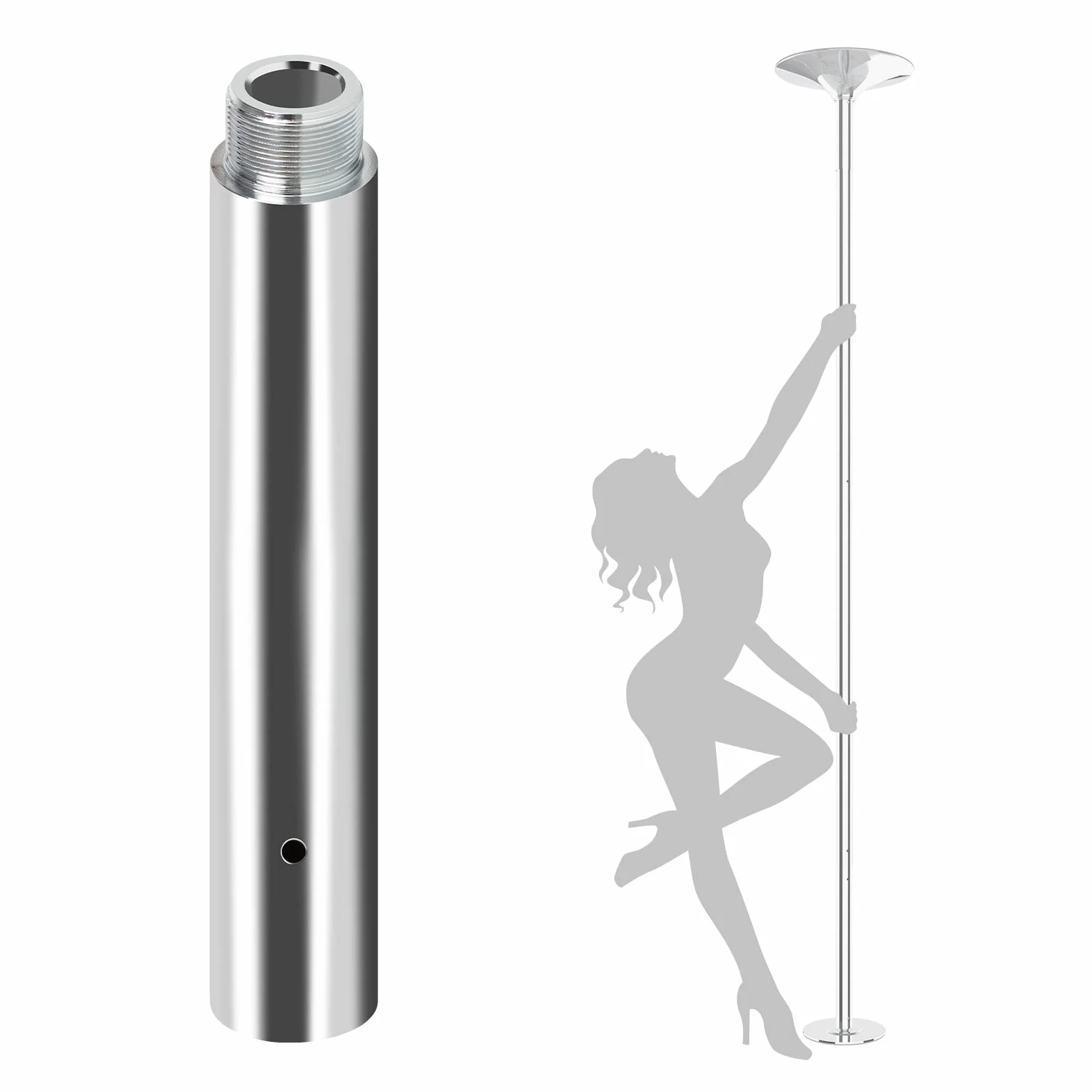Leogreen 250mm Pole Dance Estensione, 45mm, Danzante Tubo Accessori