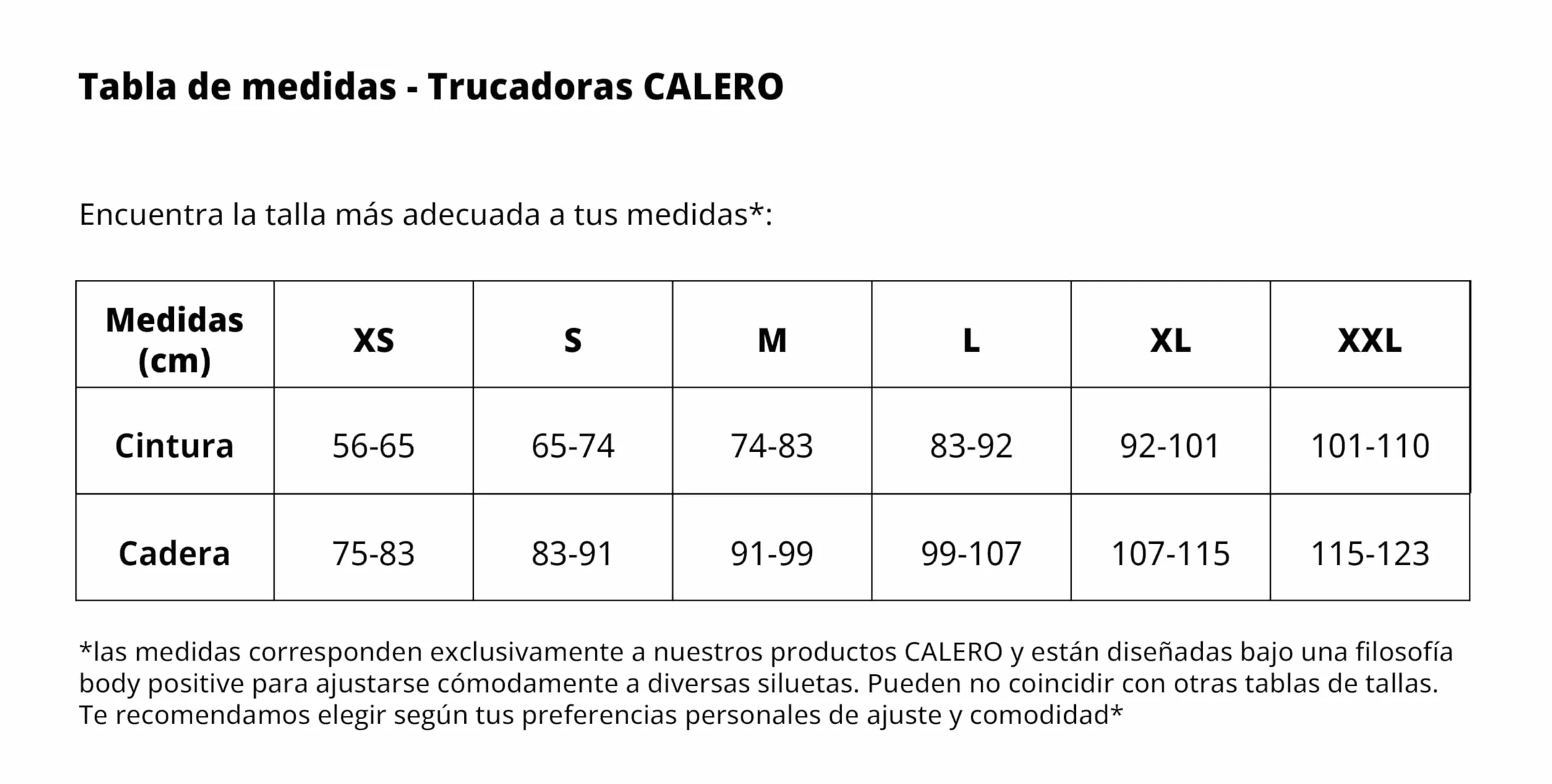 CALERO Tanga trucadora