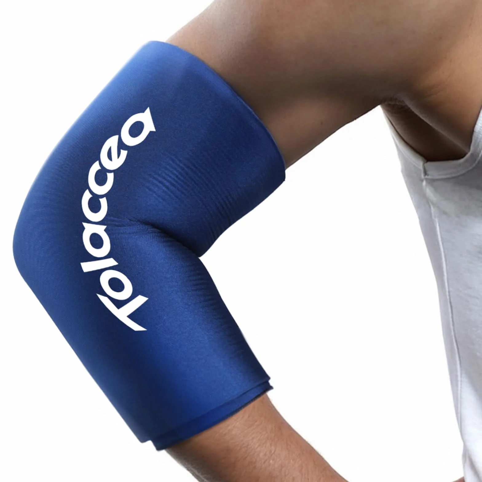 Manicotto di Compressione in Gel Riutilizzabile Terapia Calda e Fredda Impacchi di Ghiaccio Flessibili (Blu, Medium 13''-16'')