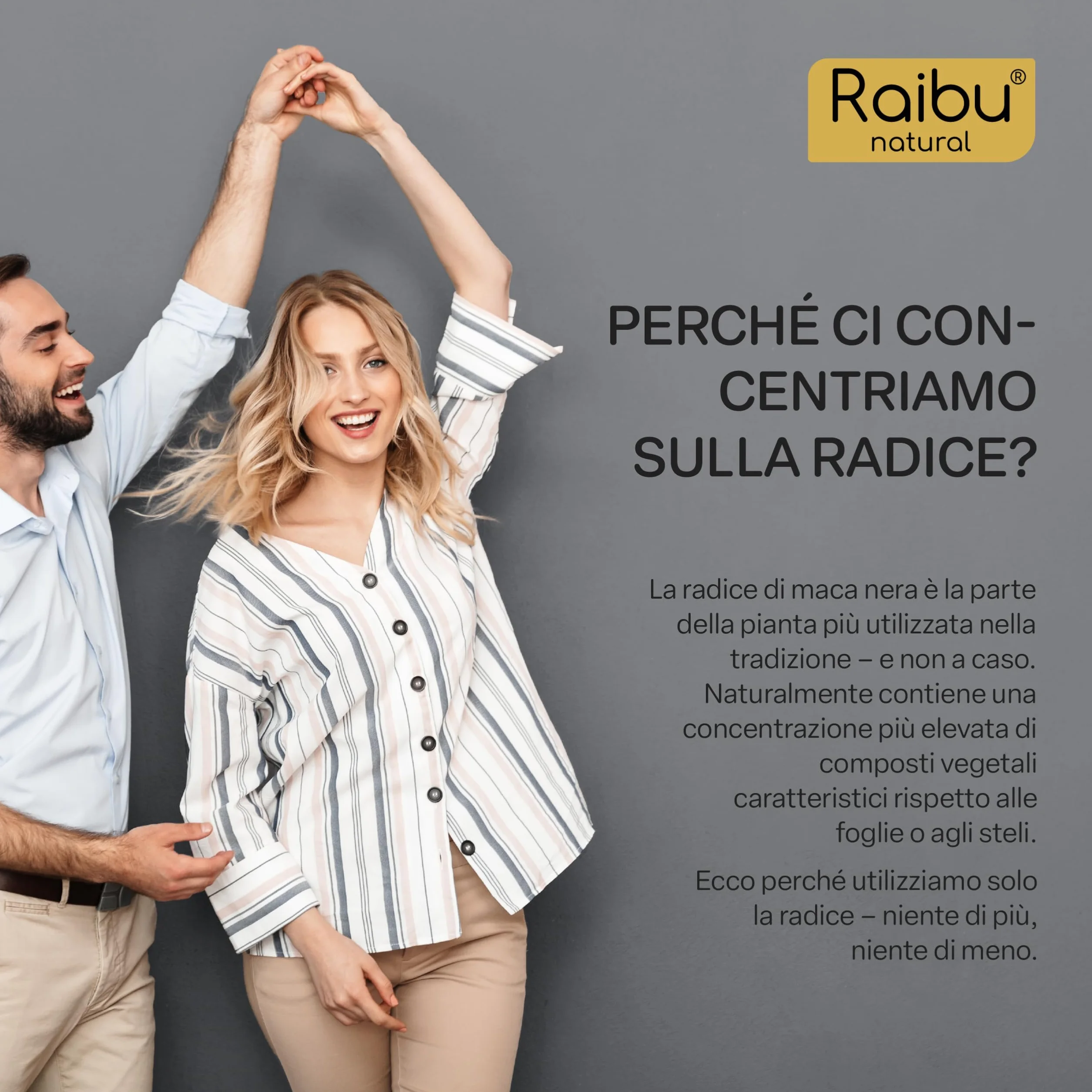 Maca Peruviana Nera BIO Extra Forte - 12.800 mg Maca Nera al giorno (equivalente a 3.200 mg) - Equilibrio Ormonale, Energia, Benessere - Originaria del Perù & Certificata BIO - 180 Capsule Vegane