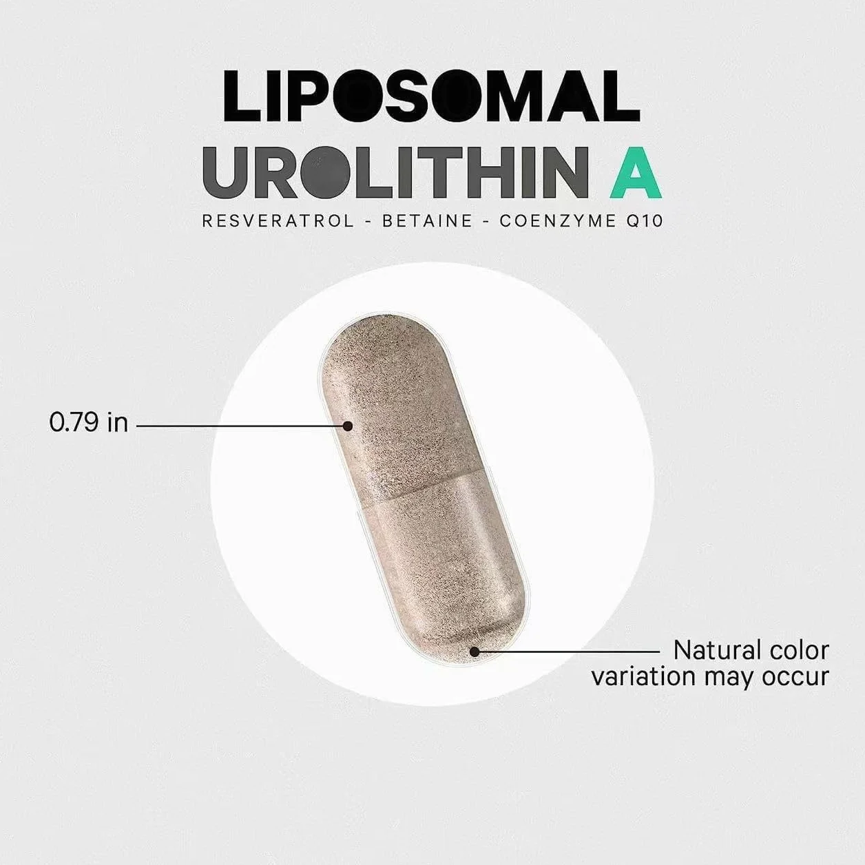 Liposomal Urolithin A Improved Bioavailability Muscle Endurance Vegan Formula Non-GMO 1pcs