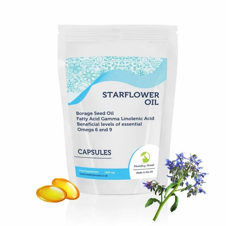 Olio di semi di borragine Starflower 1000 mg GLA 500 capsule