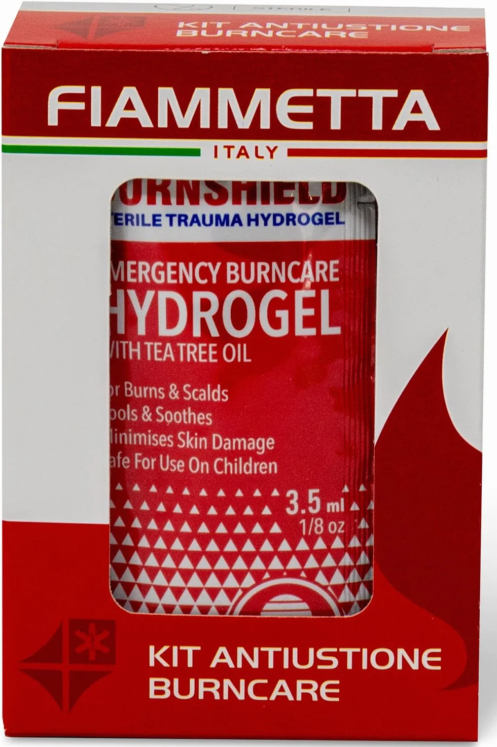GEL PER USTIONI 10 bustine Preparato Pronto Soccorso 3,5 g sterile BURNSHIELD --