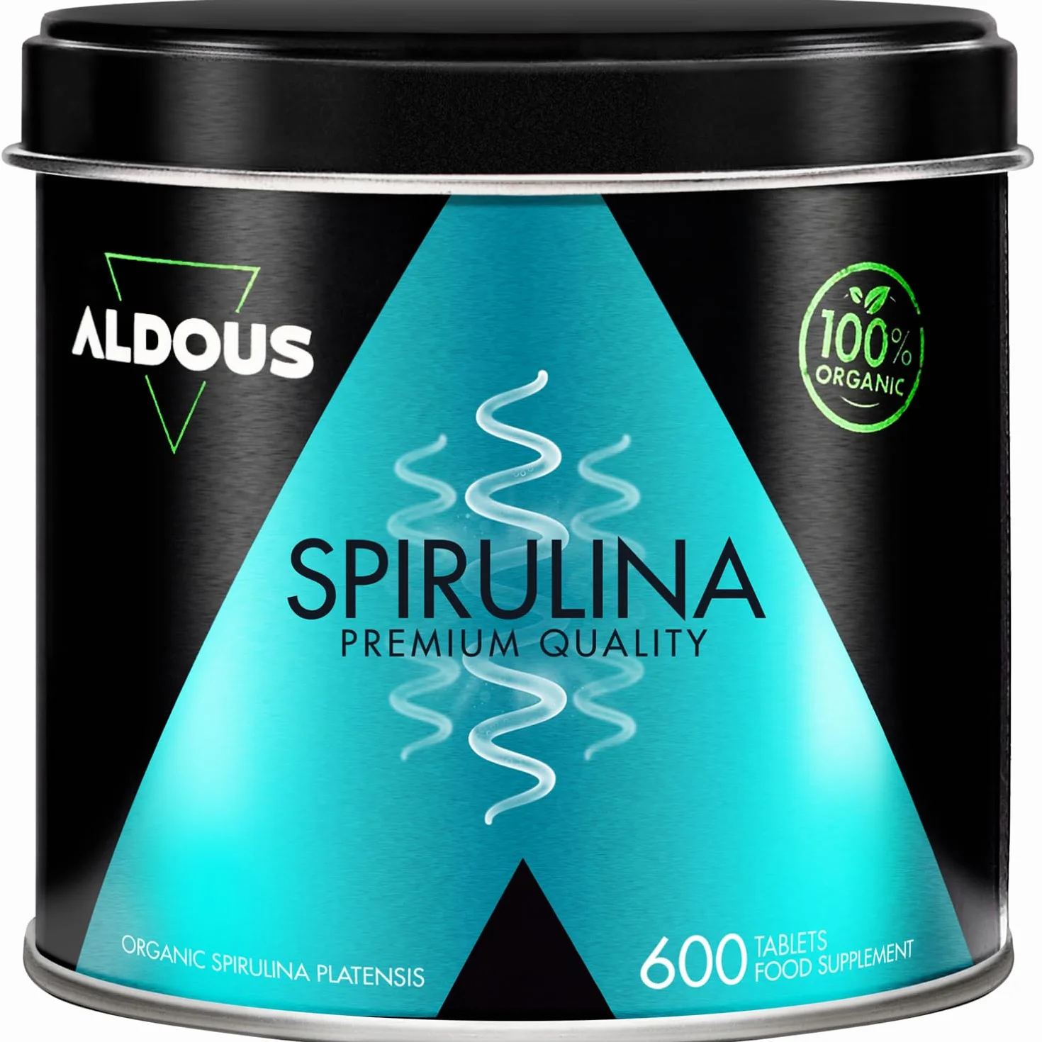 Spirulina Bio 3000mg per 3 Mesi - Alga Spirulina Bio Pura 100% Naturale ALDOUS