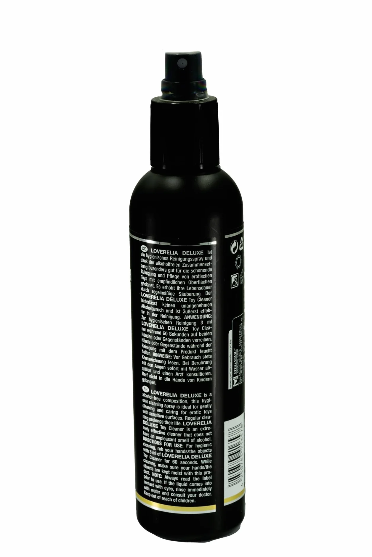 Deluxe Toy Cleaner, spray detergente per giocattoli sessuali, igienico ed efficace, senza alcol e profumo, per la pulizia delicata di Sextoys Made in Germany (200 ml (1 X 200 ml)