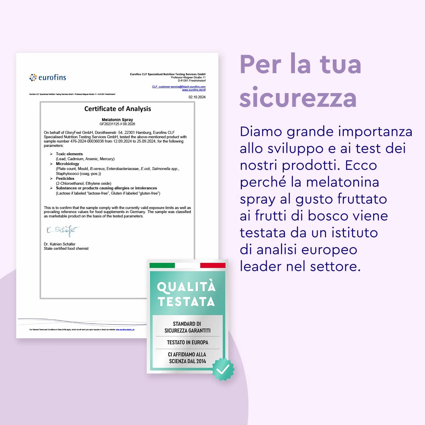 Melatonina Spray 0,5mg per Spruzzo, Integratore Valeriana Forte con Passiflora e Lavanda Rilassante, Vitamina B1 e B6, Gusto Frutti di Bosco, 30ml