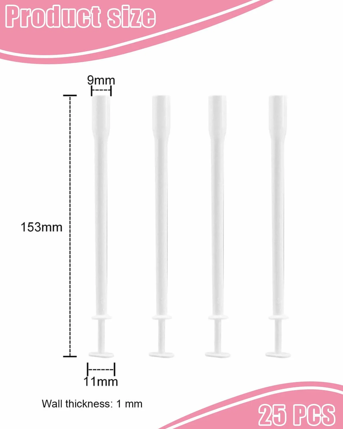 25 pezzi Applicatori Vaginali Monouso, Lubrificante Personale Applicatore, Vaginale Sparatutto Siringa Aiuti Sanitari Strumenti Pacchetto Individuale