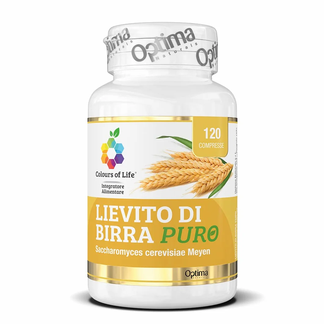 Colours of Life Lievito di Birra Puro Integratore 120 compresse Vegano