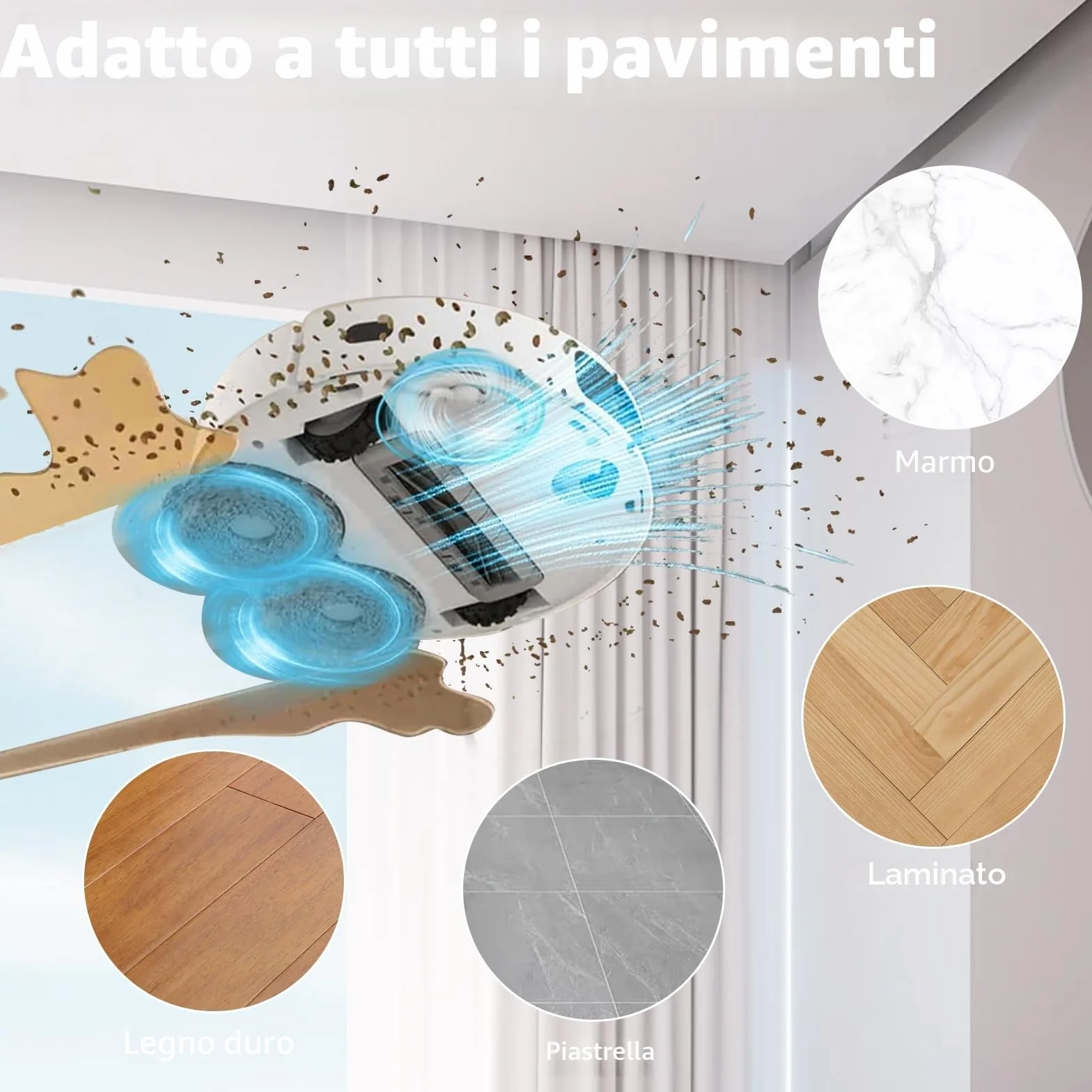 Soluzione detergente 2000 ml Dreame L10 Ultra L20 Ultra L30 Ultra L40 Ultra L50 Ultra X50 Ultra X40 Ultra X40 Master X30 Ultra