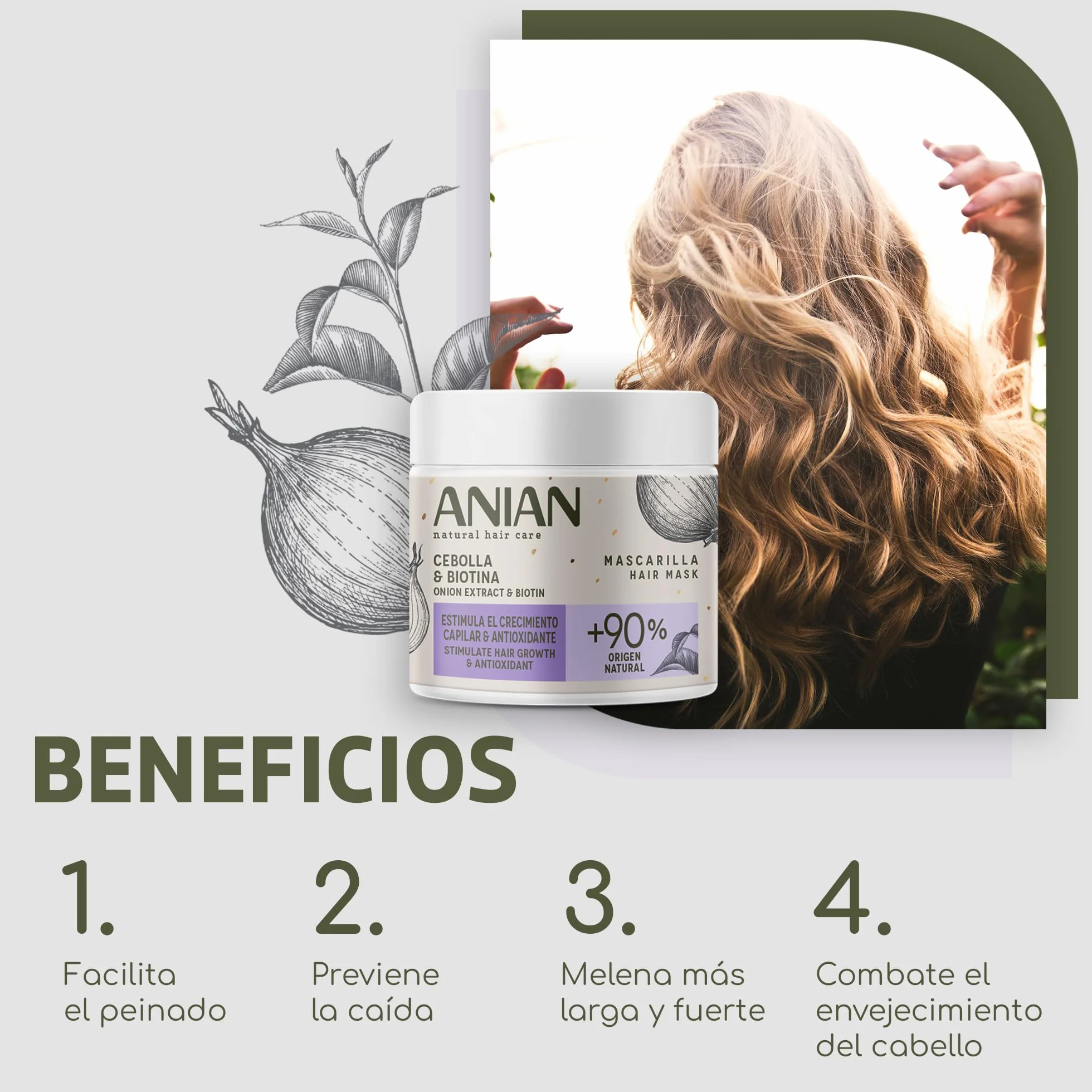 Mascarilla Esp Cebolla Y Biotina Anian 350ml