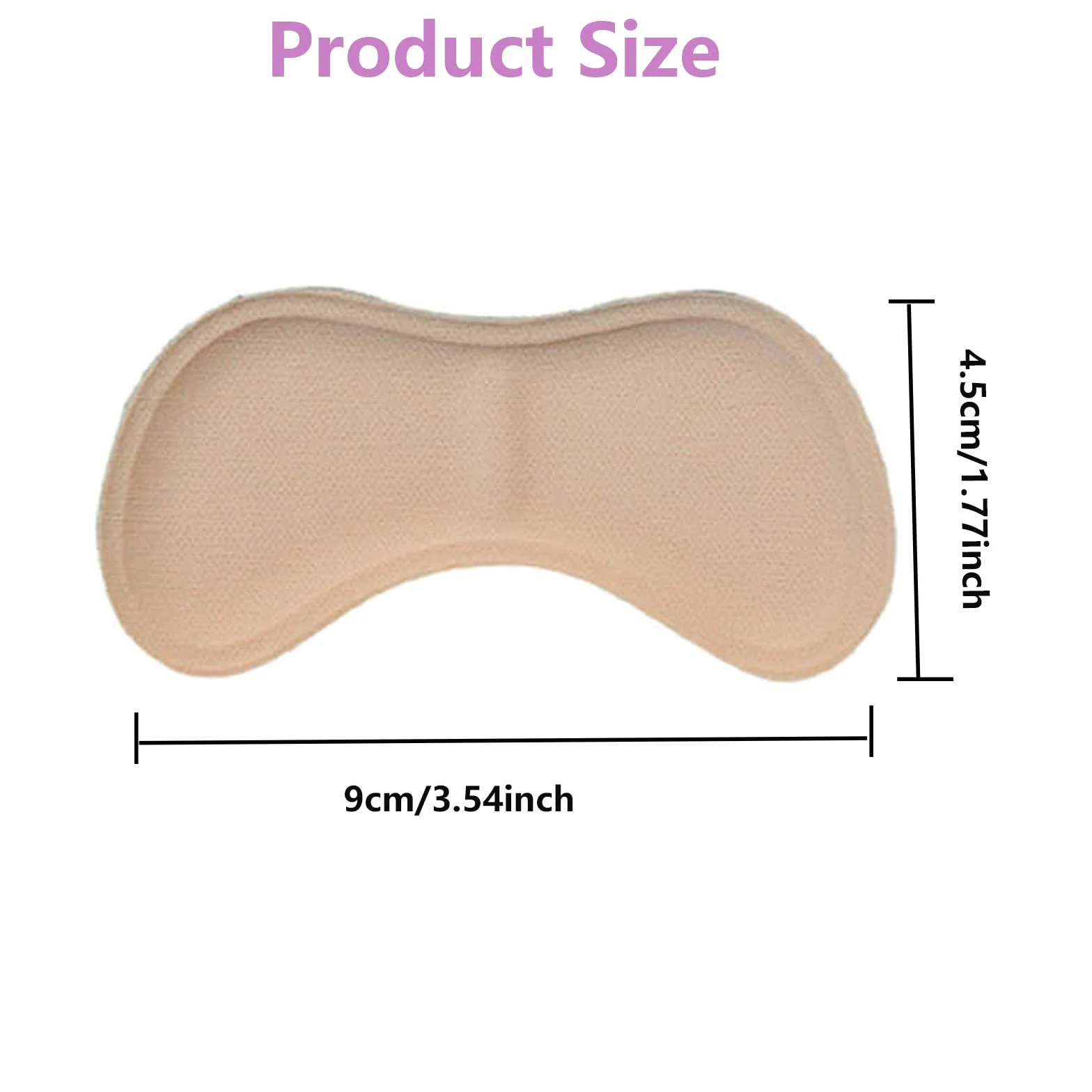 Cuscini per tallone Pad Heel, 8 paia comodi cuscinetti autoadesivi per scarpe, antiscivolo