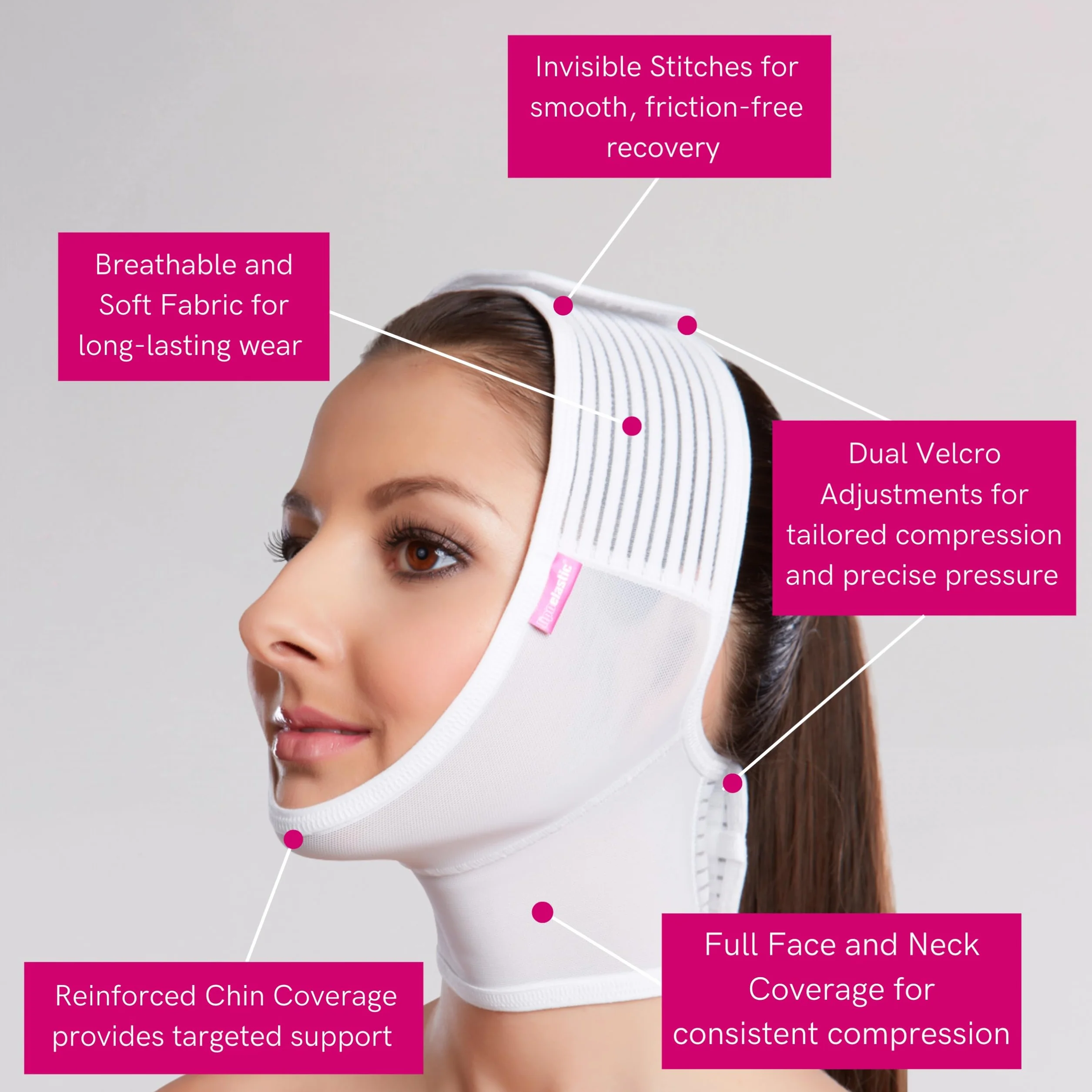 Fascia con chiusura in velcro extra viso FM