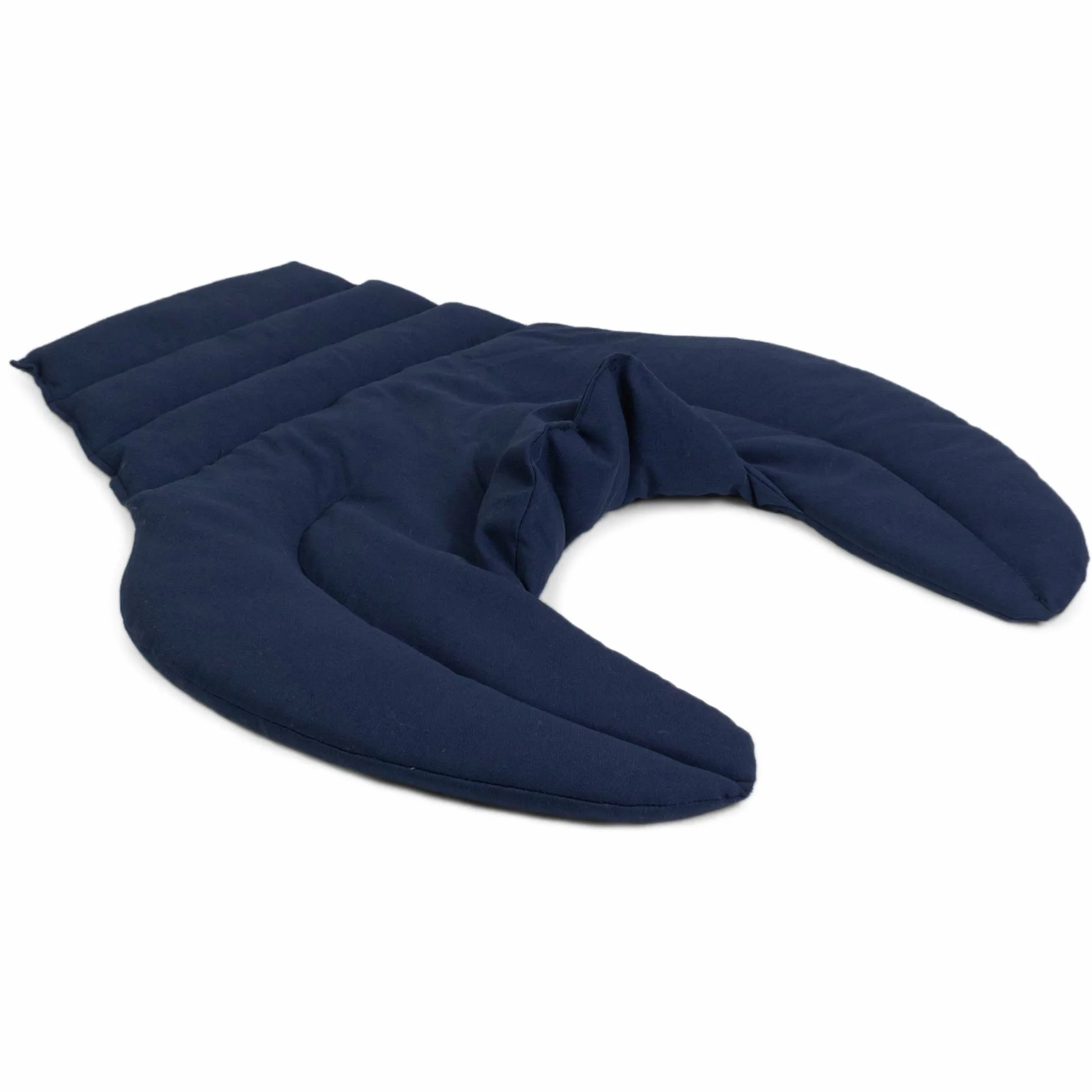 Cuscino per il collo con forma a U per l'area cervicale - Collo + Spalle + Schiena - Cuscino con noccioli di ciliegia - Cuscino termico - Cuscino per il collo - blu scuro