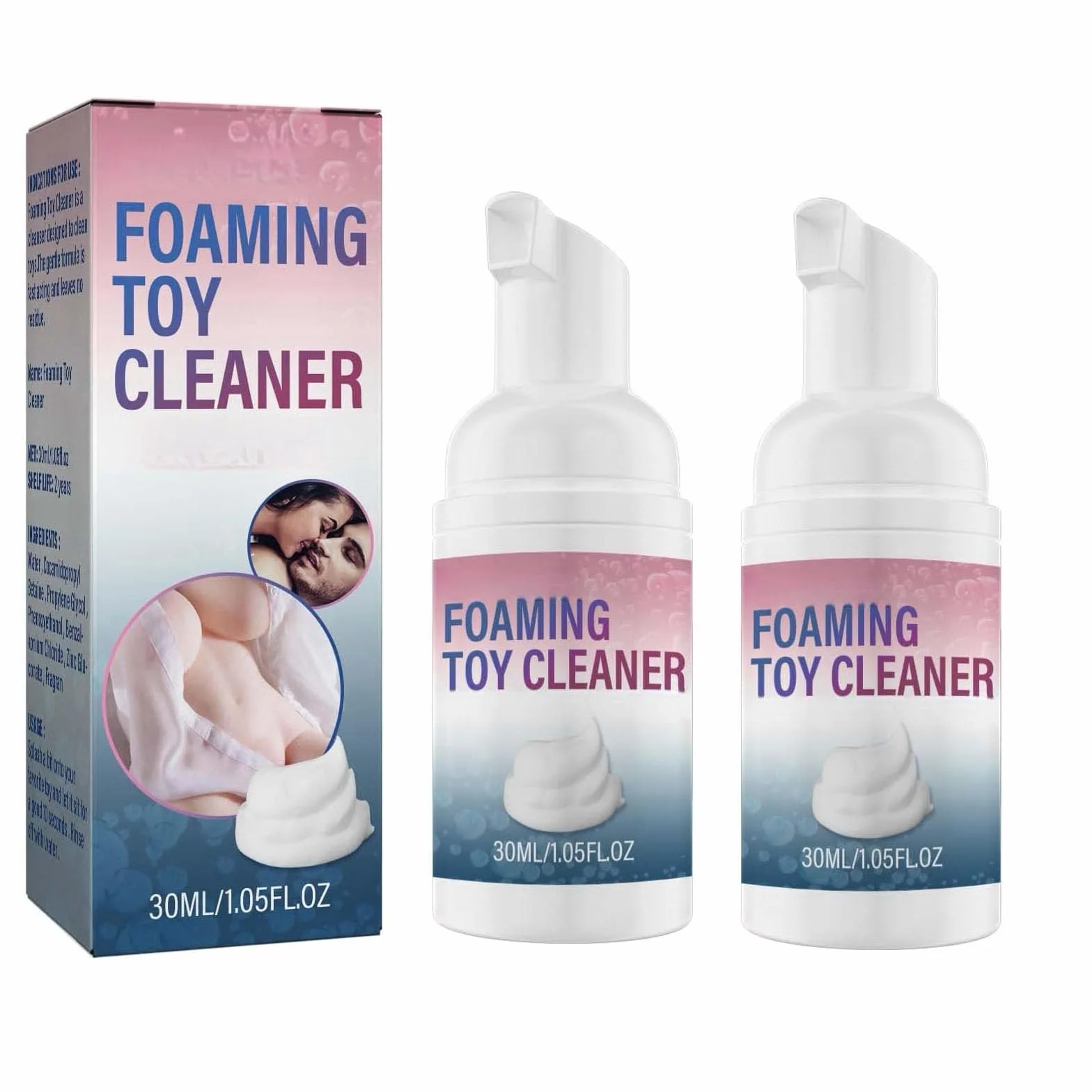 Fresh Foaming Toy Cleaner 30 ml 2 pezzi detergente a secco in schiuma per giocattoli