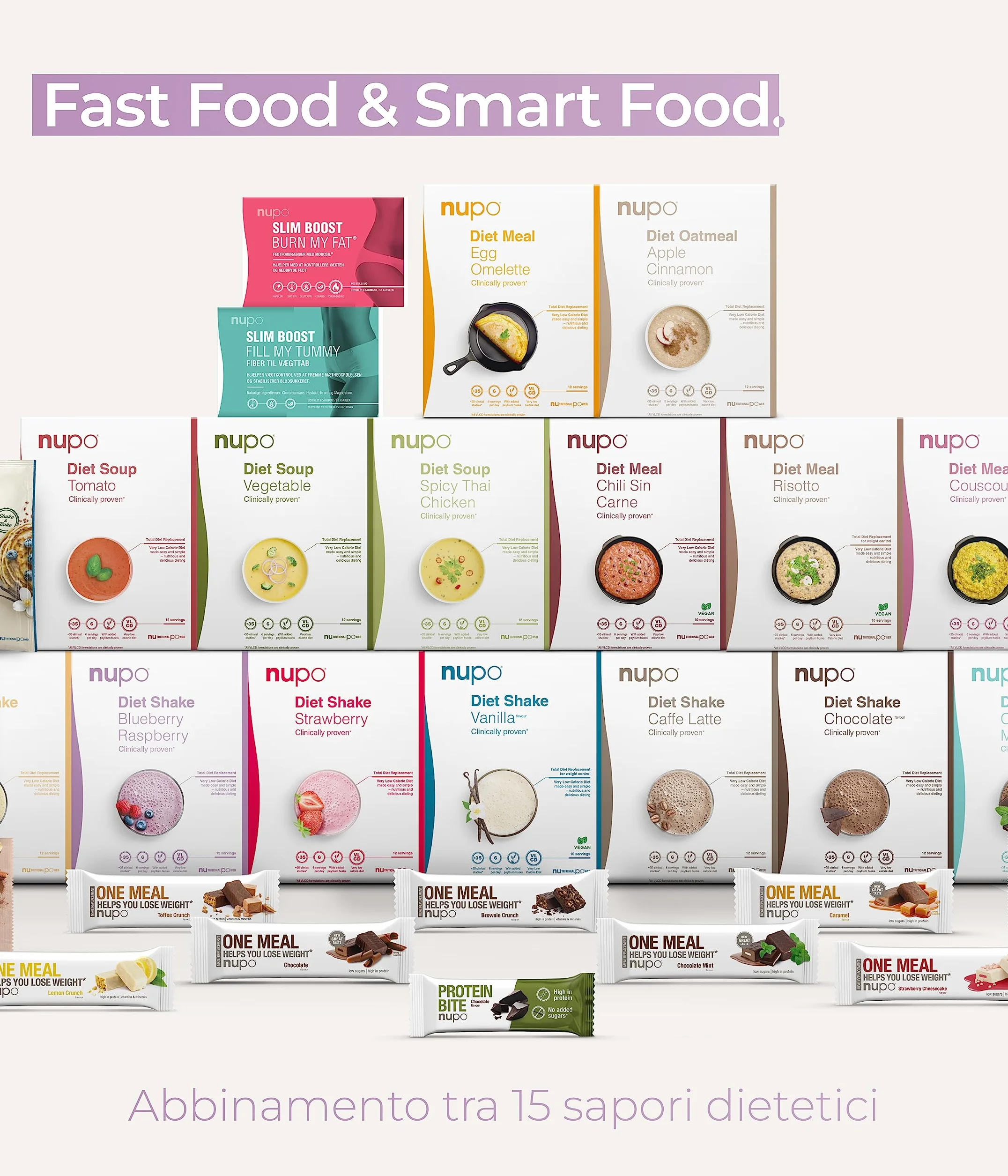 NUPO Diet Shake Mirtillo-Lampone - Frullati dietetici premium per la gestione del peso I Frullato sostitutivo del pasto, clinicamente testato per il controllo del peso I 12 porzioni I Senza OGM