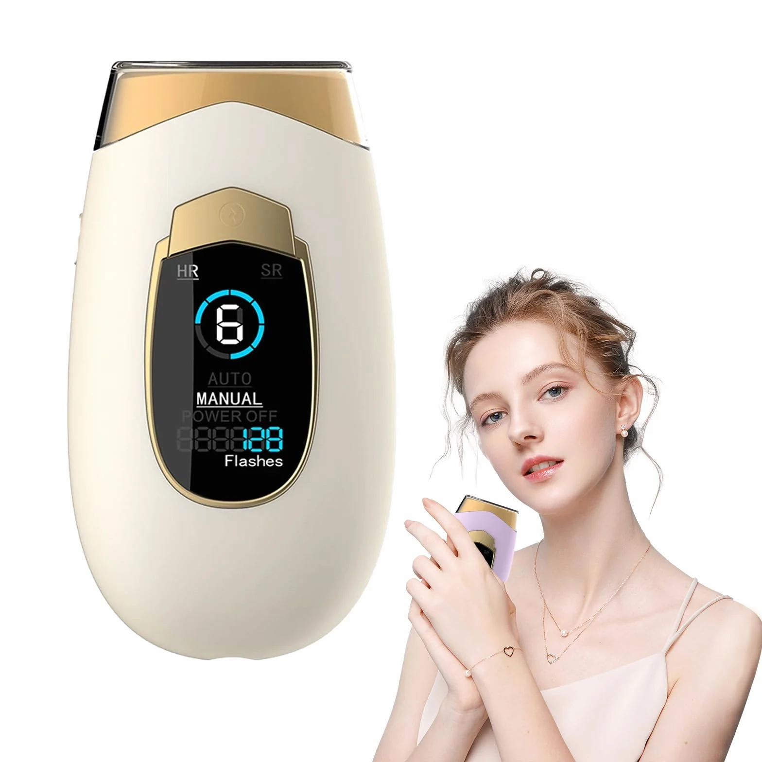 Lumina Lumisilk,lumisilk Lumina Luce Pulsata,Protettivo Epilatore Luce Pulsata,Lumisilk Epilatore Luce Pulsata 2 in 1, 2 in 1 Laser Epilatore per Braccio,Bikini,Corpo