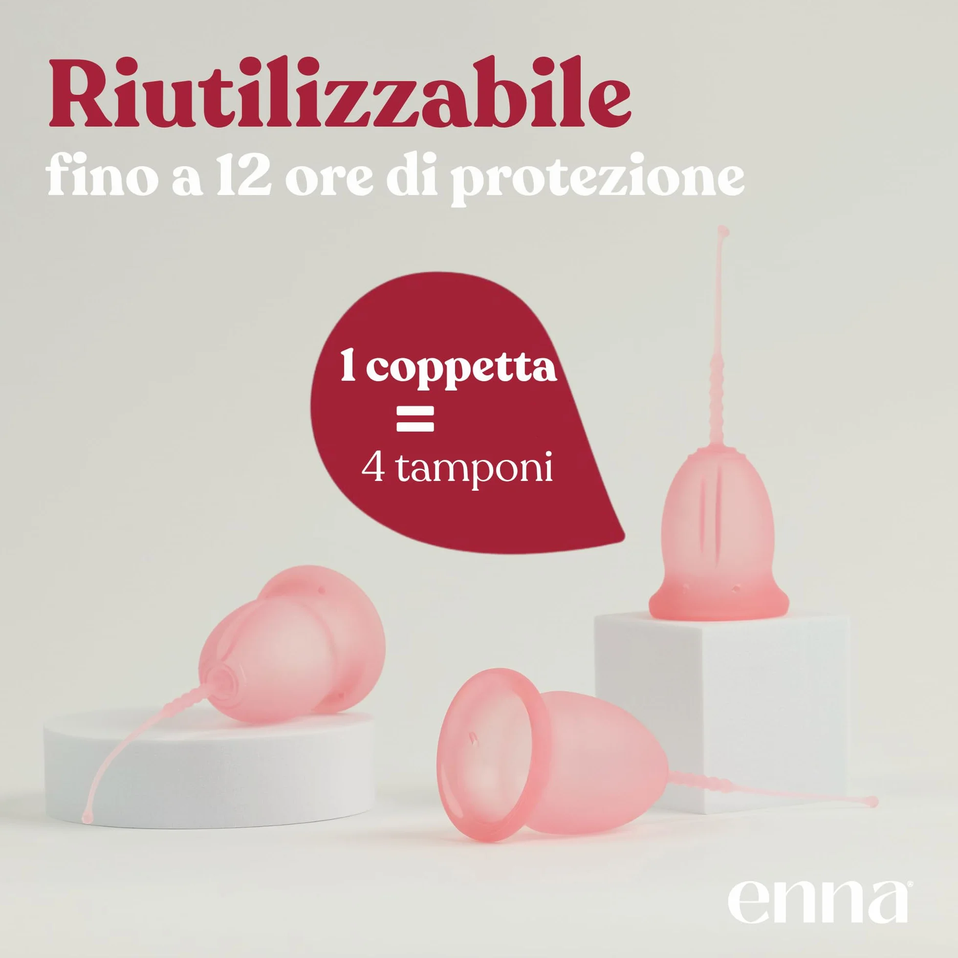 Enna Copa Menstrual T-L 2U+Caj Esteriliz